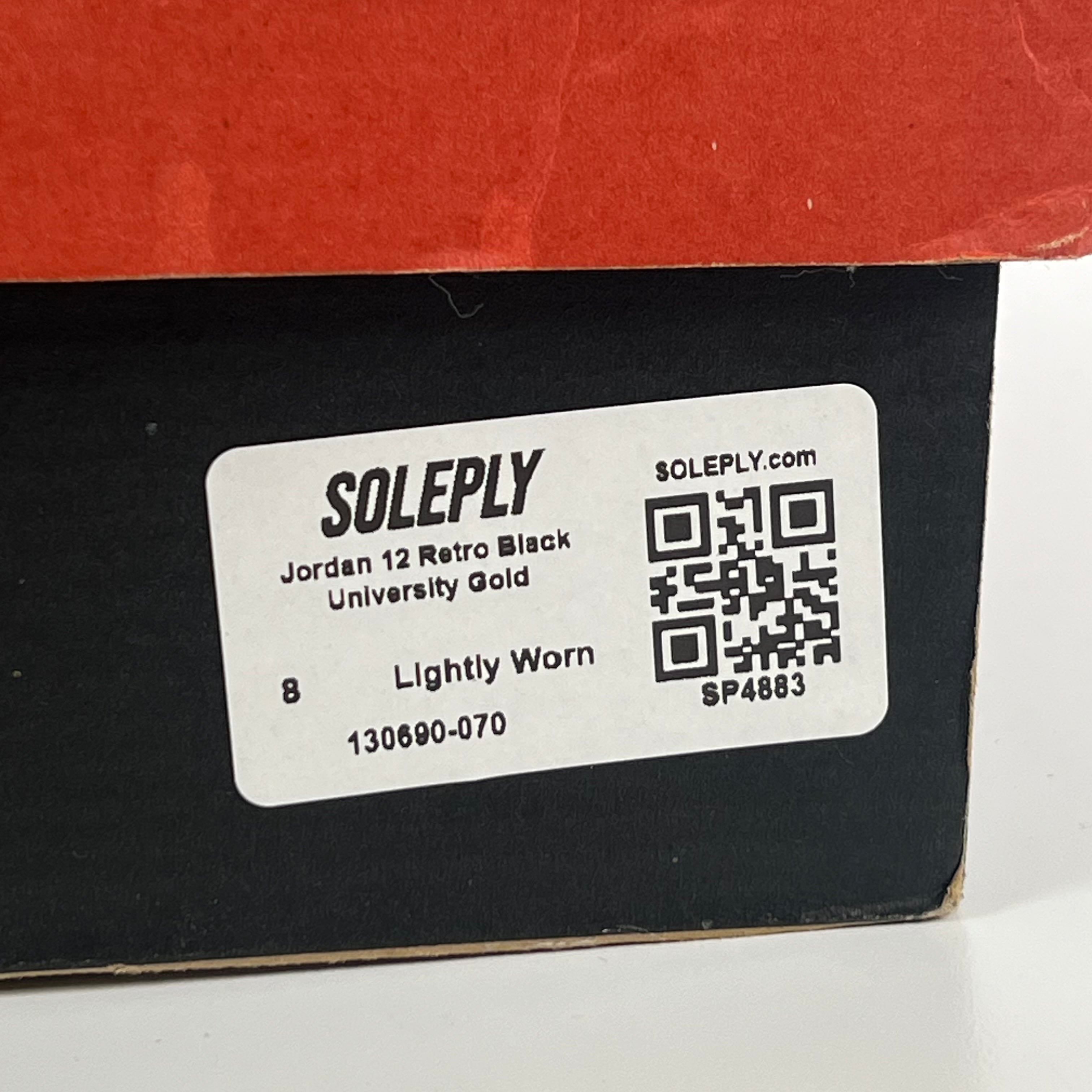 SP4883 Jordan 12 Retro Black University Gold