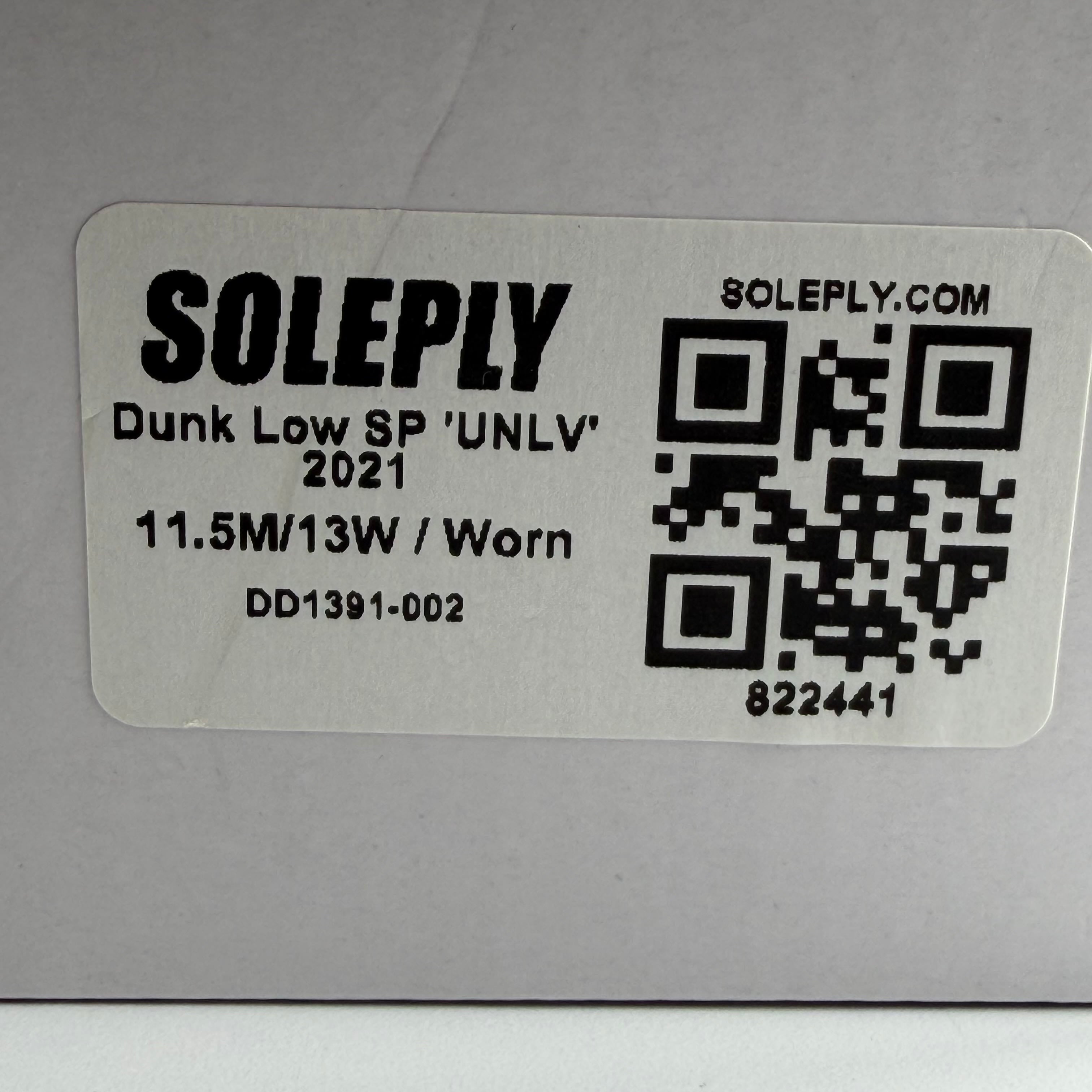 822441 Dunk Low SP 'UNLV' 2021