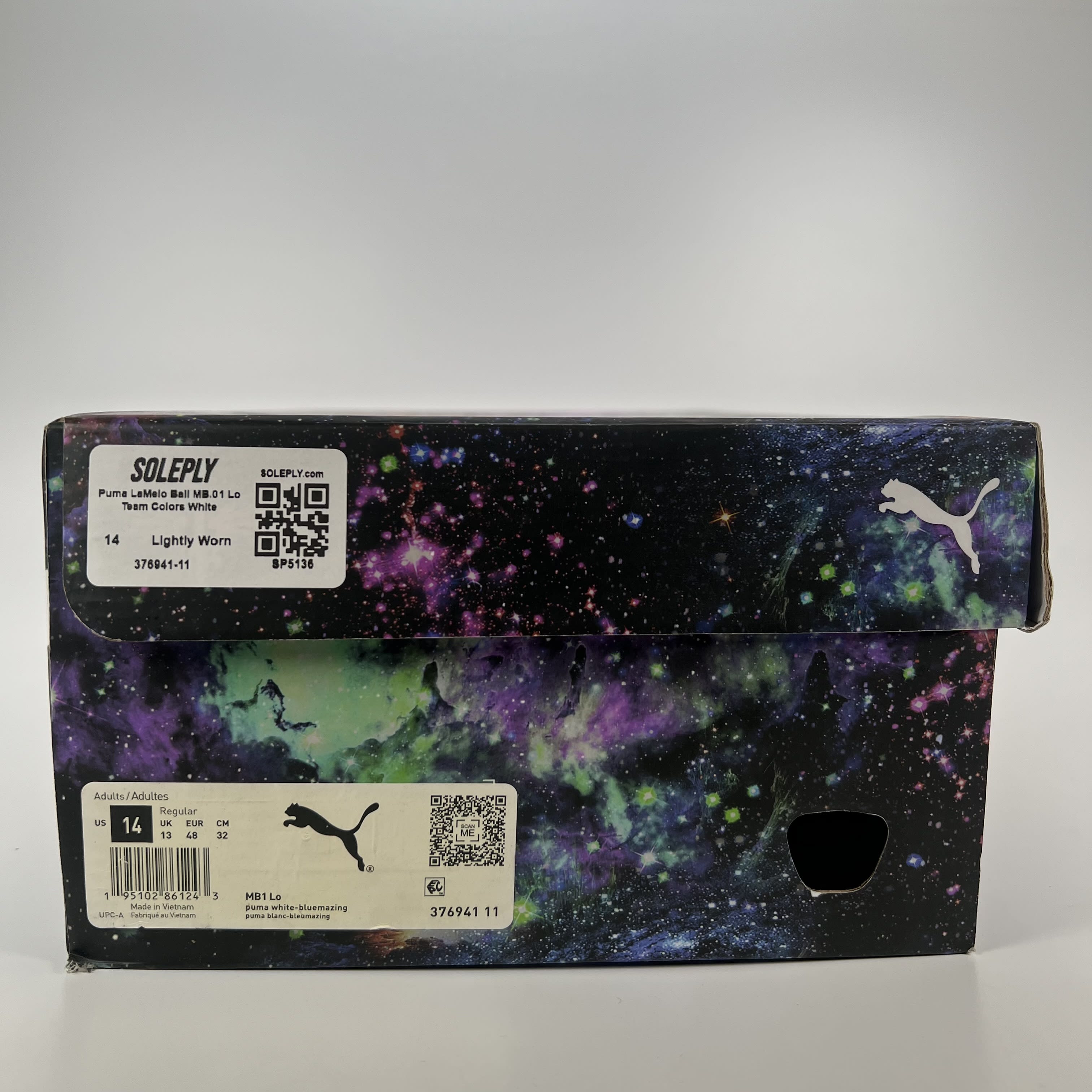 SP5136 Puma LaMelo Ball MB.01 Lo Team Colors White Bluemazing