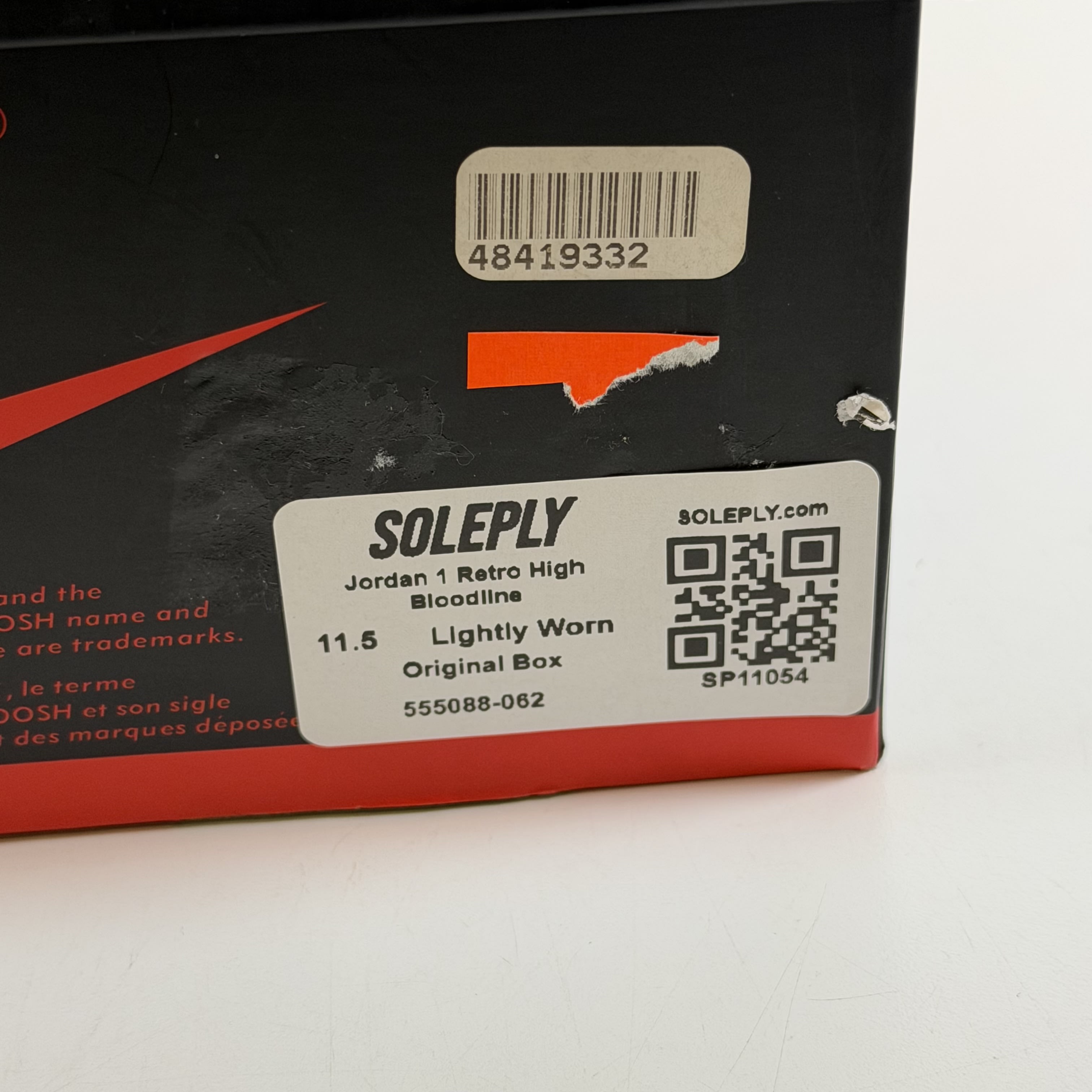 [SP11054] Jordan 1 Retro High Bloodline