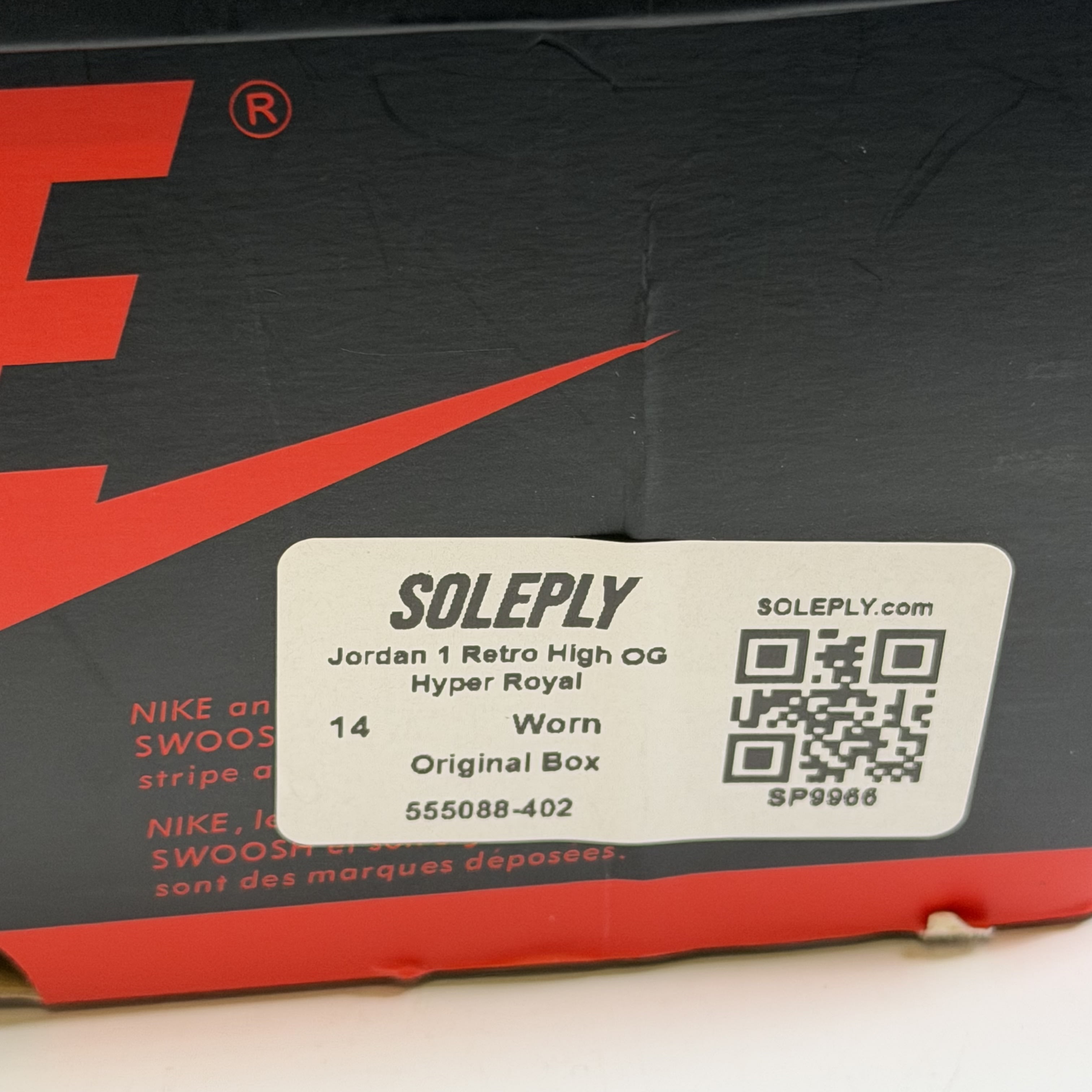 SP9966 Jordan 1 Retro High OG Hyper Royal