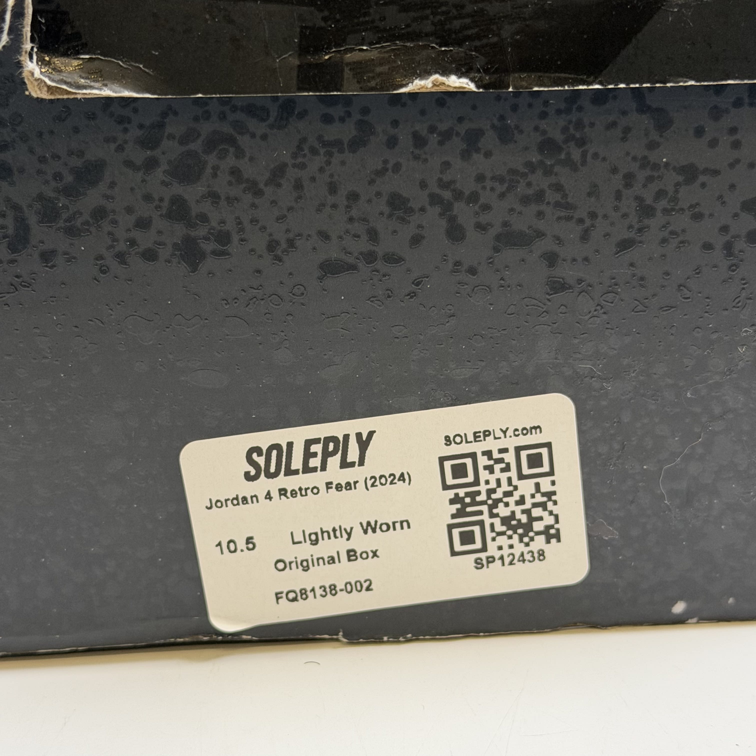 SP12438 Jordan 4 Retro Fear (2024)