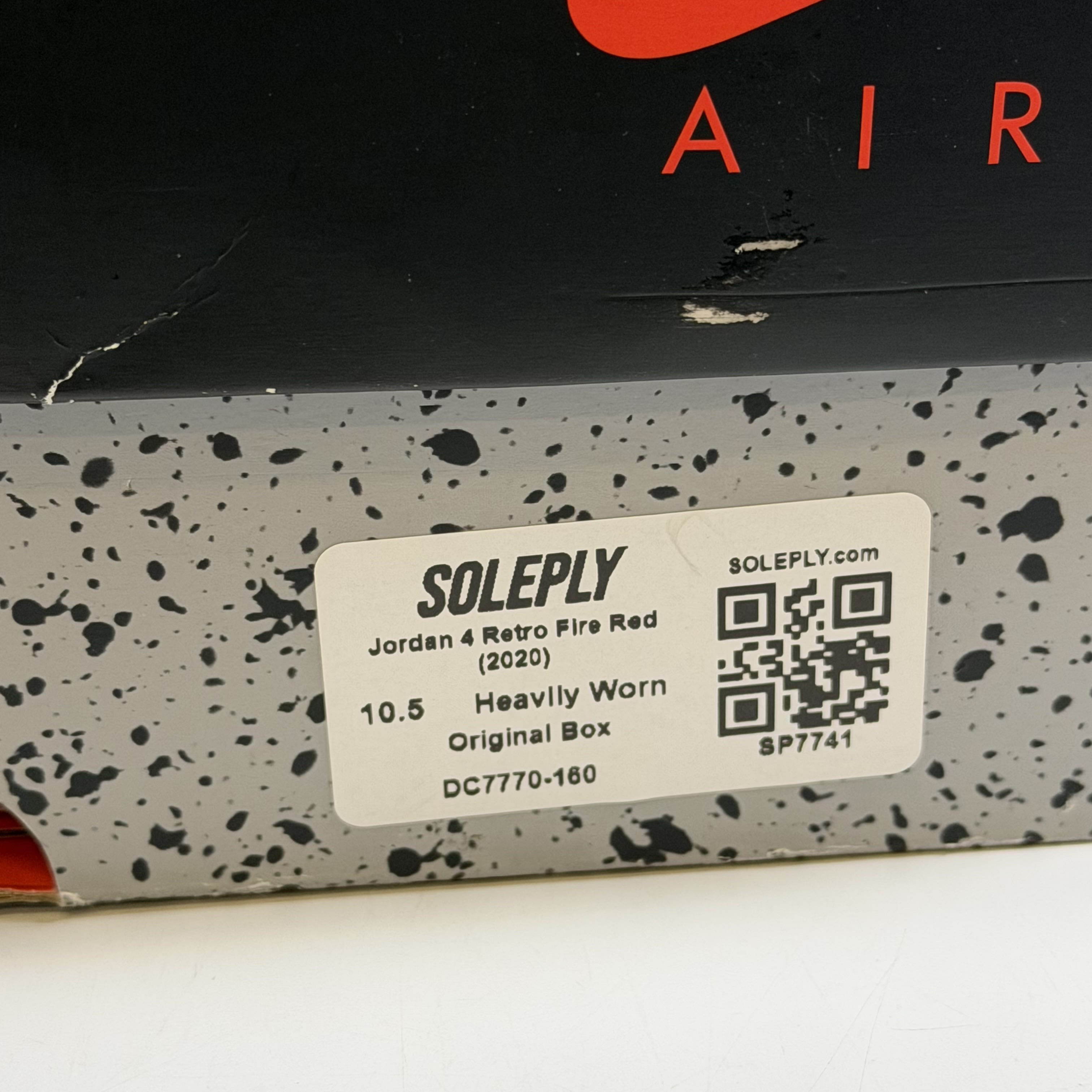 [SP7741] Jordan 4 Retro Fire Red (2020)