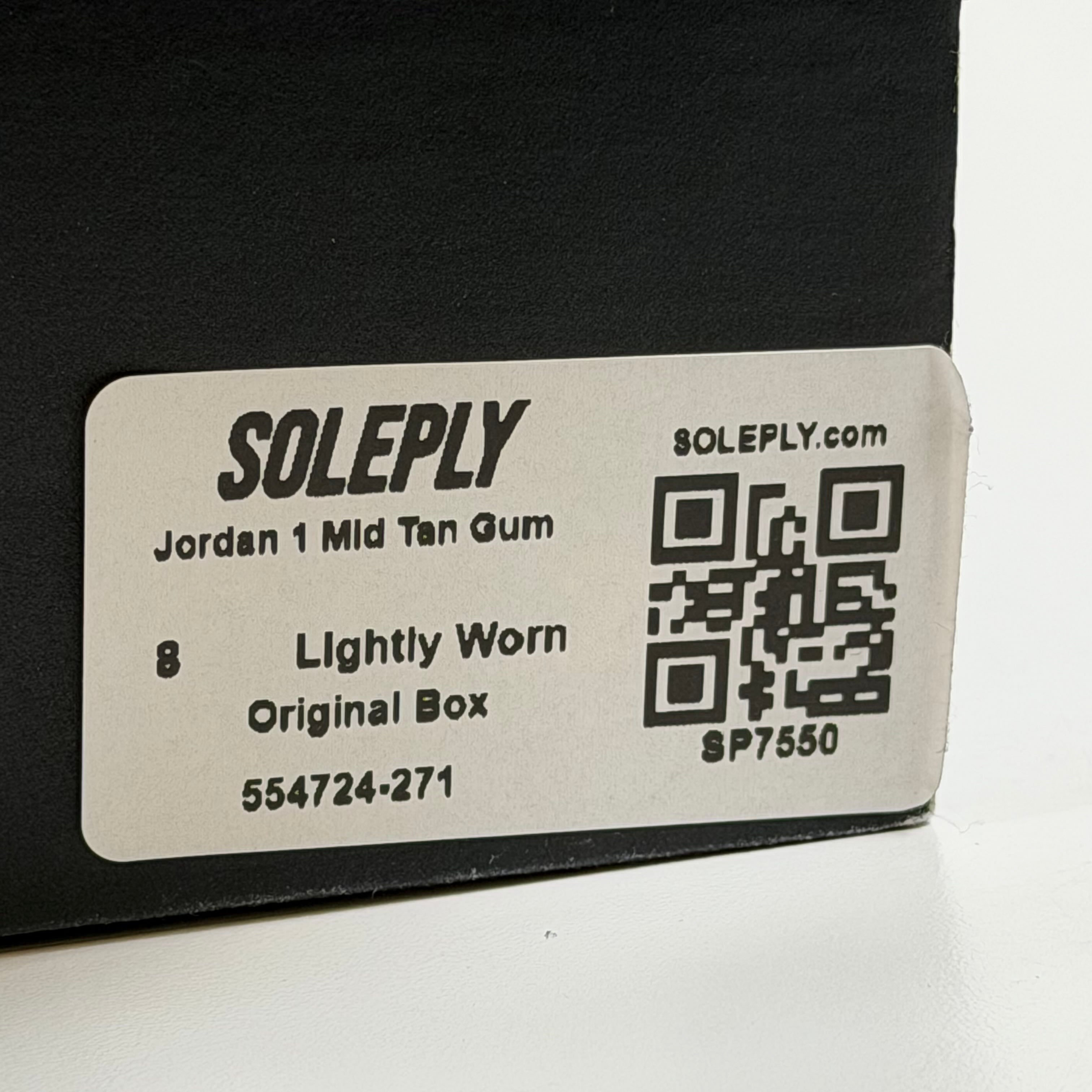 SP7550 Jordan 1 Mid Tan Gum