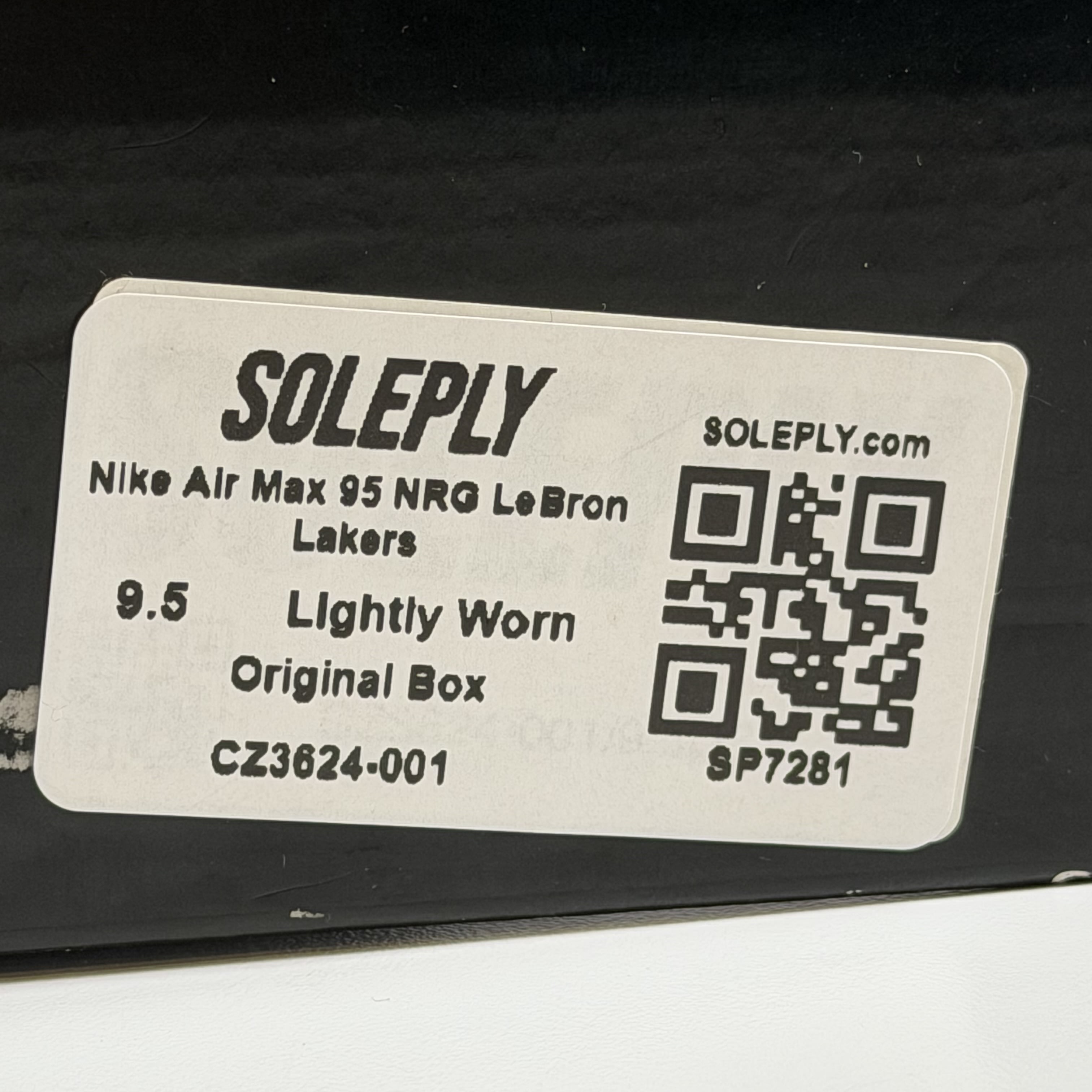 SP7281 Nike Air Max 95 NRG LeBron Lakers