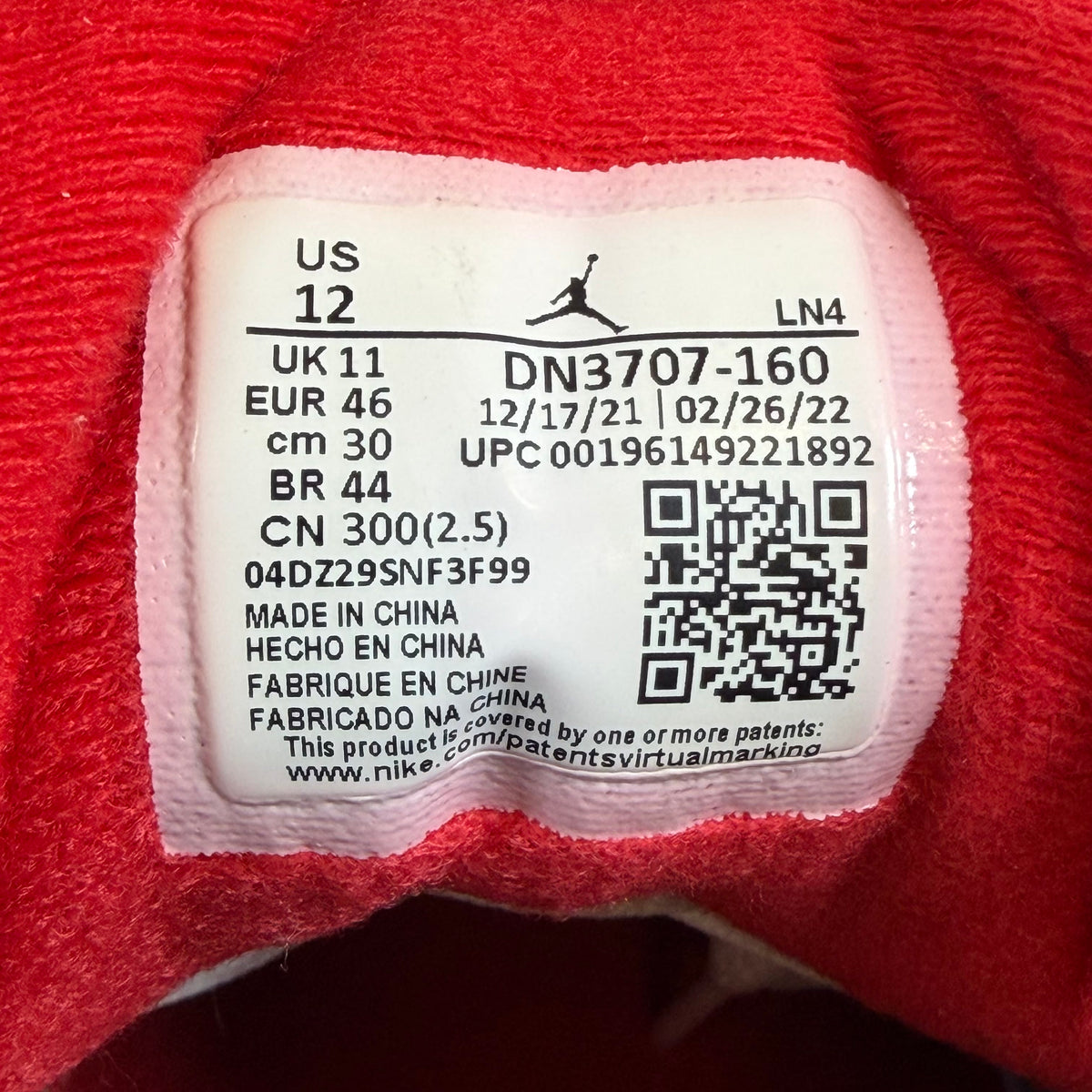 [SP11981] Jordan 3 Retro Fire Red (2022)