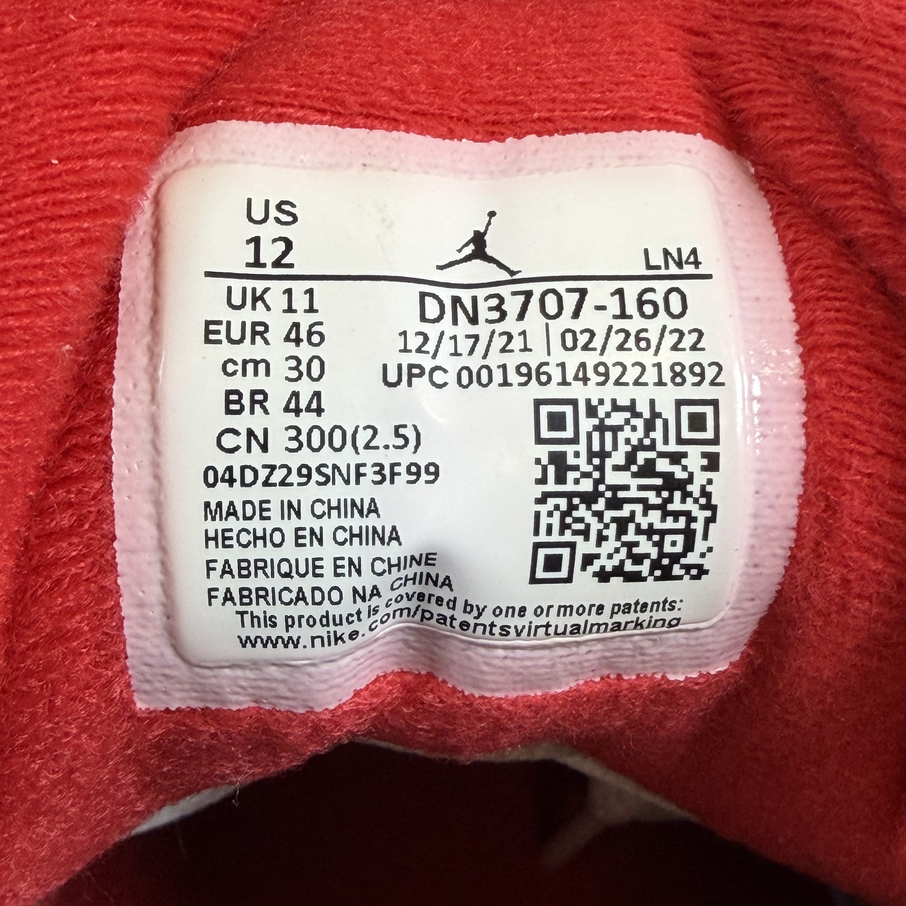 SP11981 Jordan 3 Retro Fire Red (2022)
