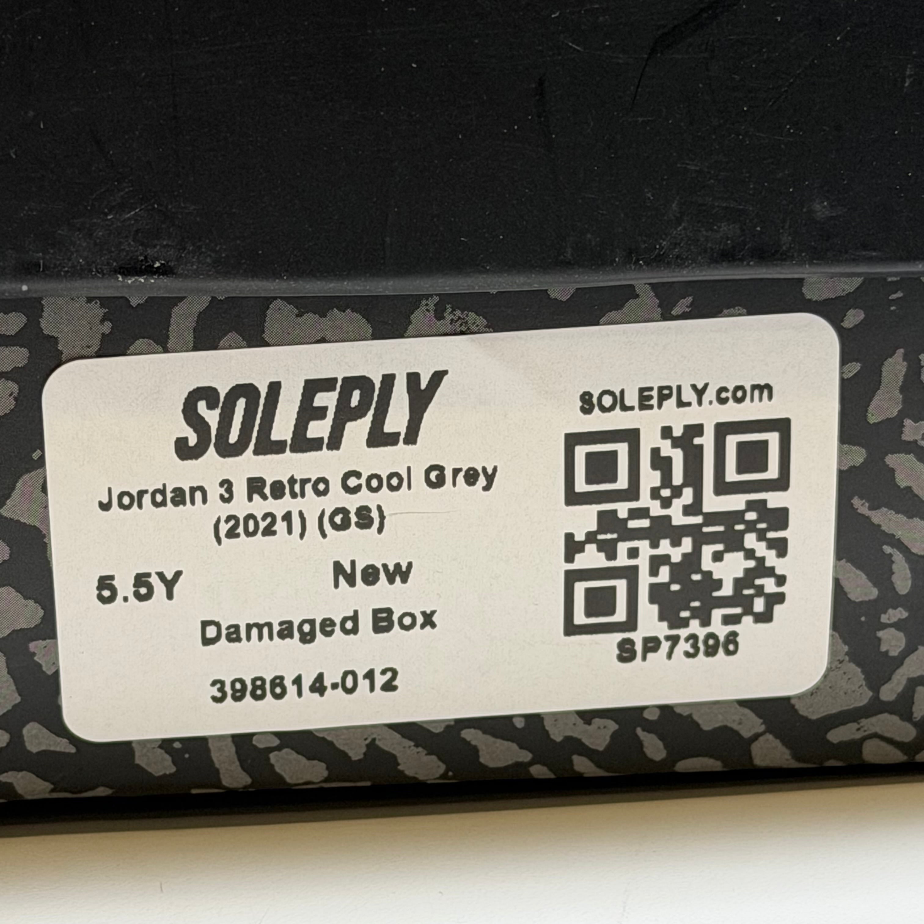 SP7396 Jordan 3 Retro Cool Grey (2021) (GS)