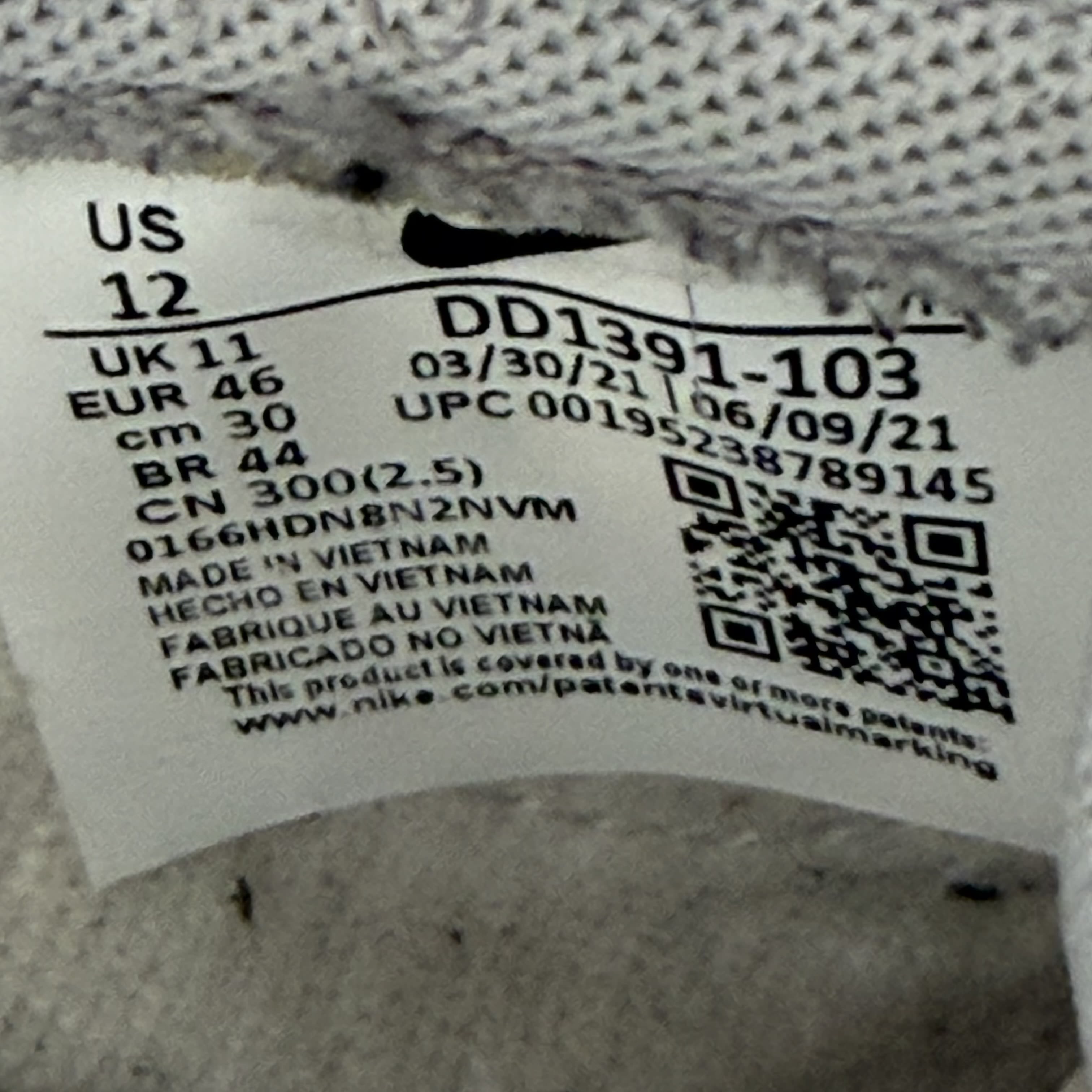 801591 Nike Dunk Low Grey Fog