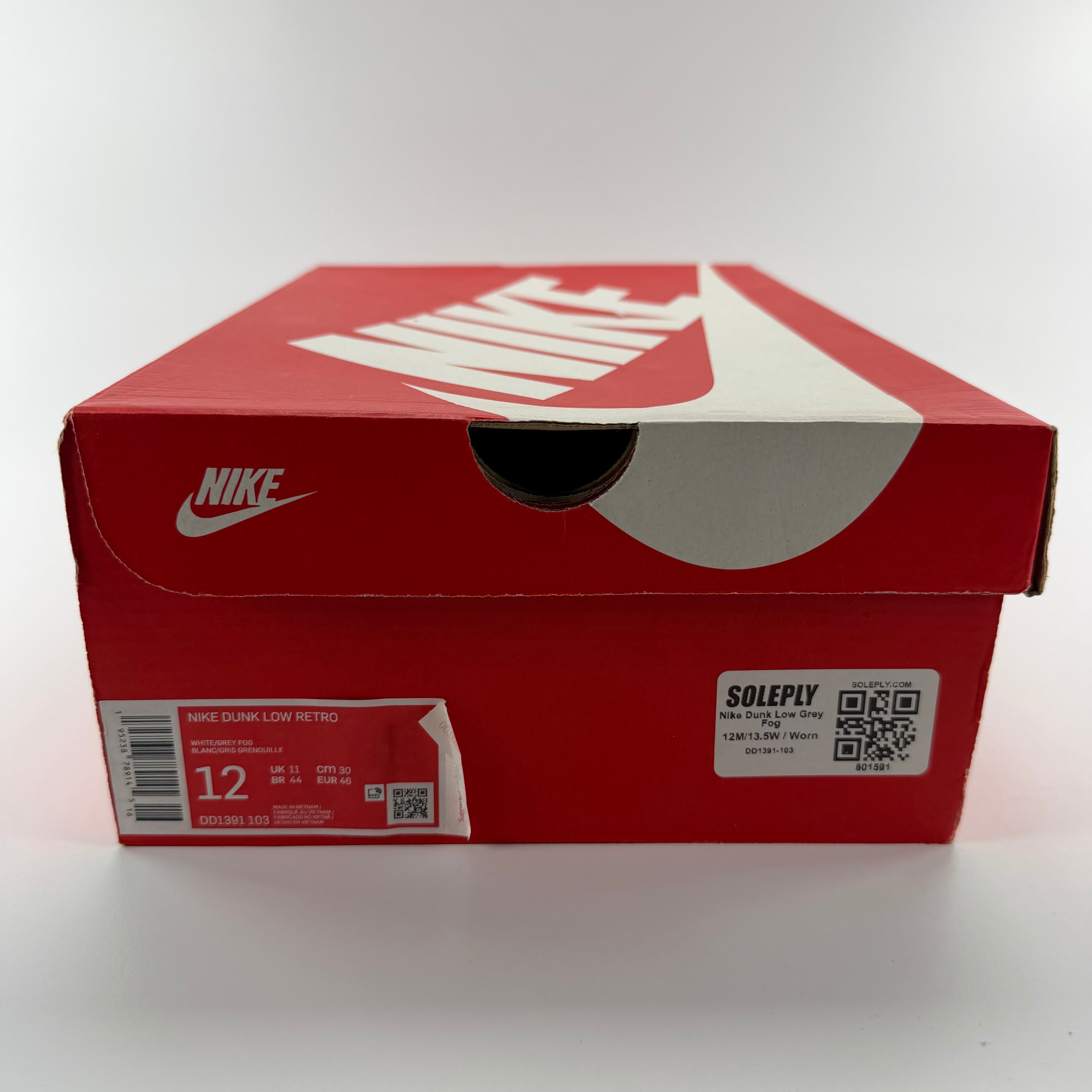 801591 Nike Dunk Low Grey Fog