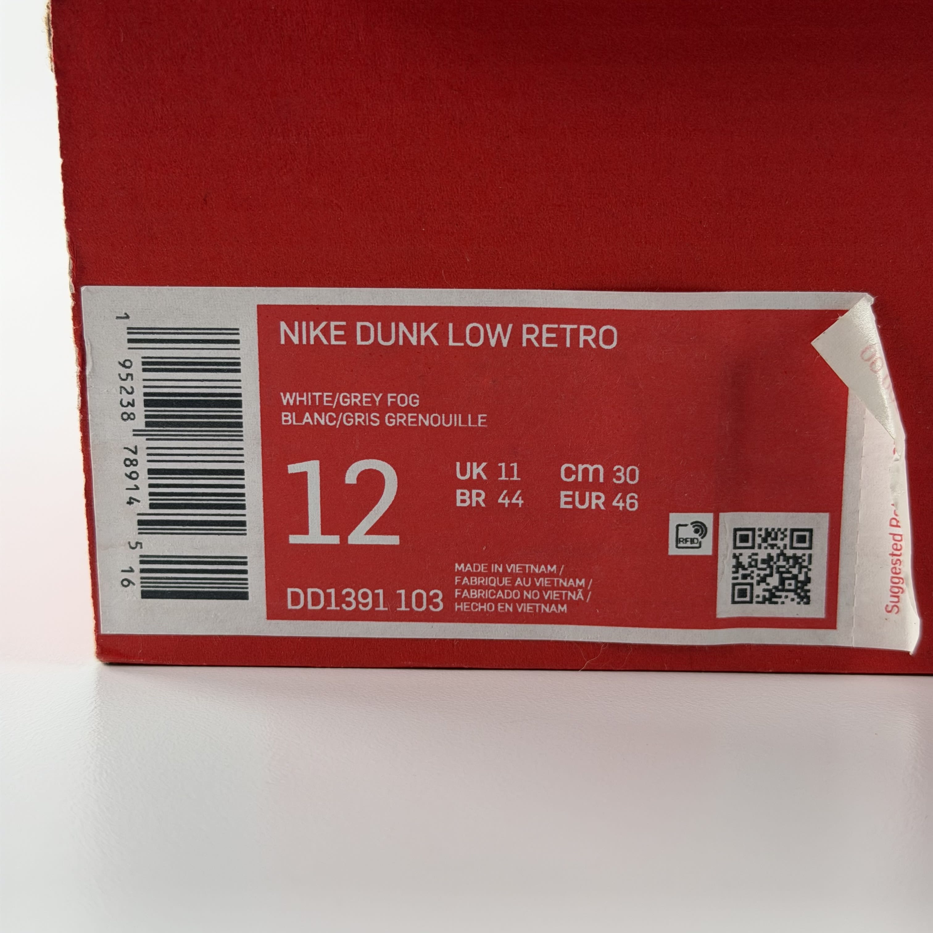 801591 Nike Dunk Low Grey Fog