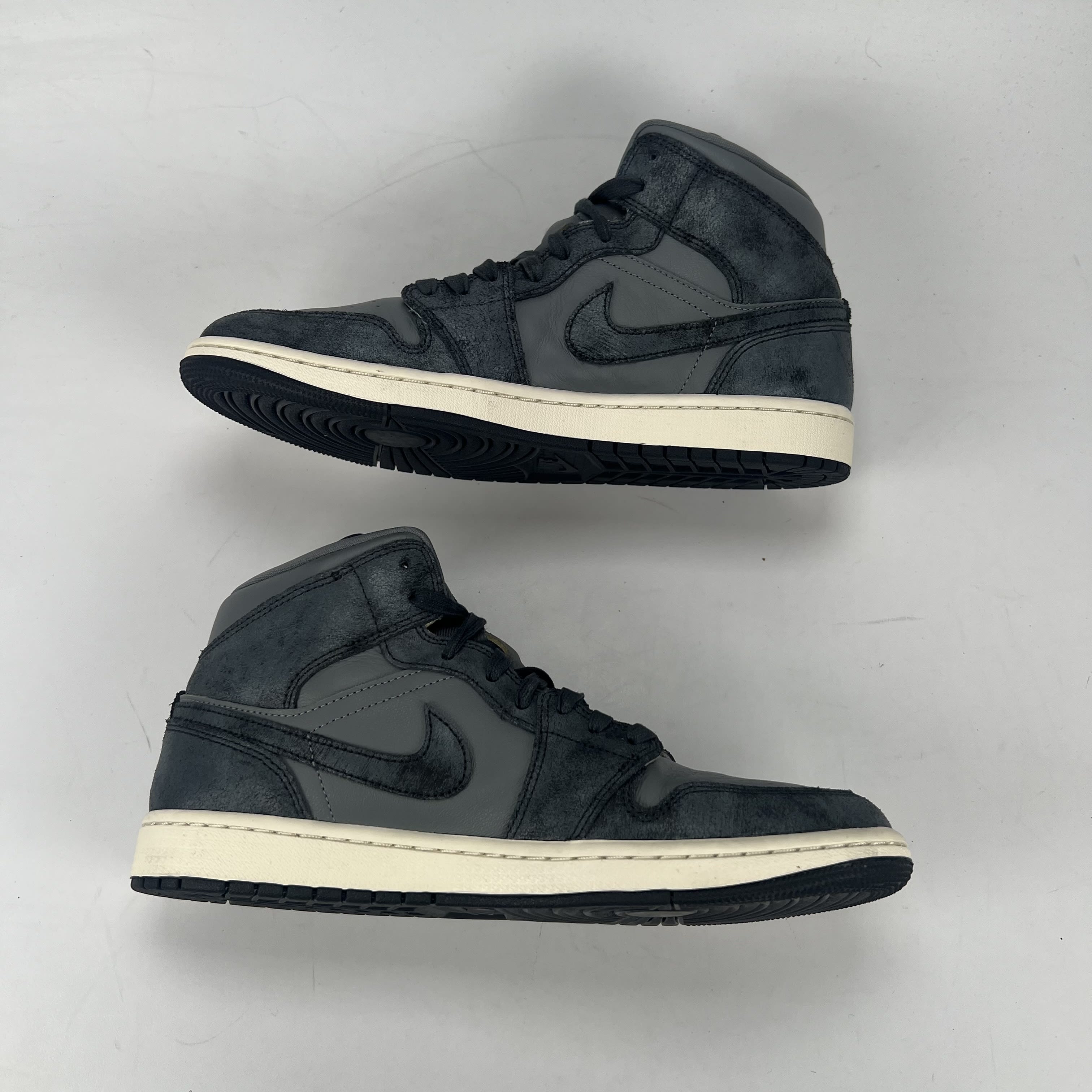 SP5217 Jordan 1 Mid Distressed Smoke Grey (Women's)