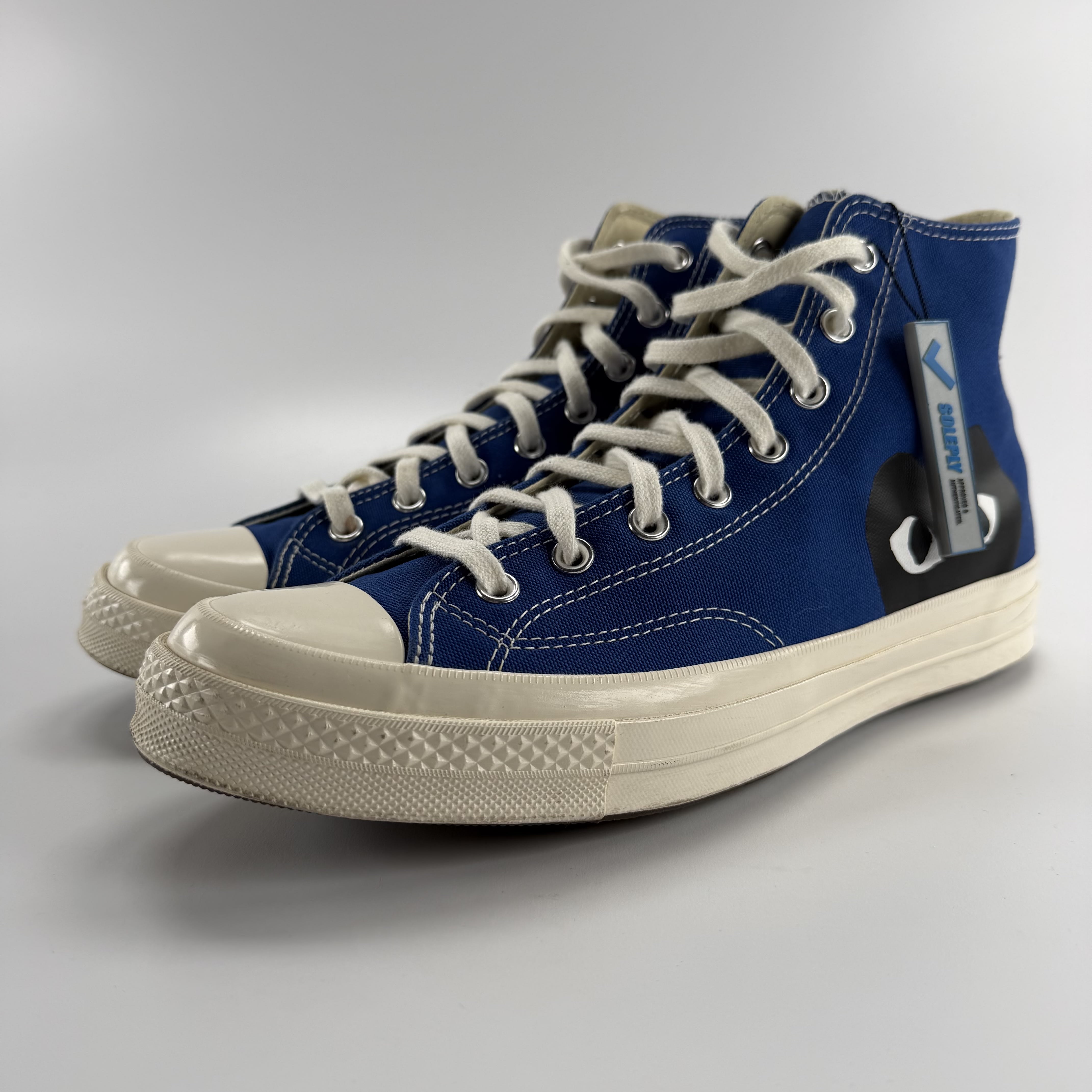 766853 Converse Chuck Taylor All Star 70 Hi Comme des Garcons PLAY Blue Quartz