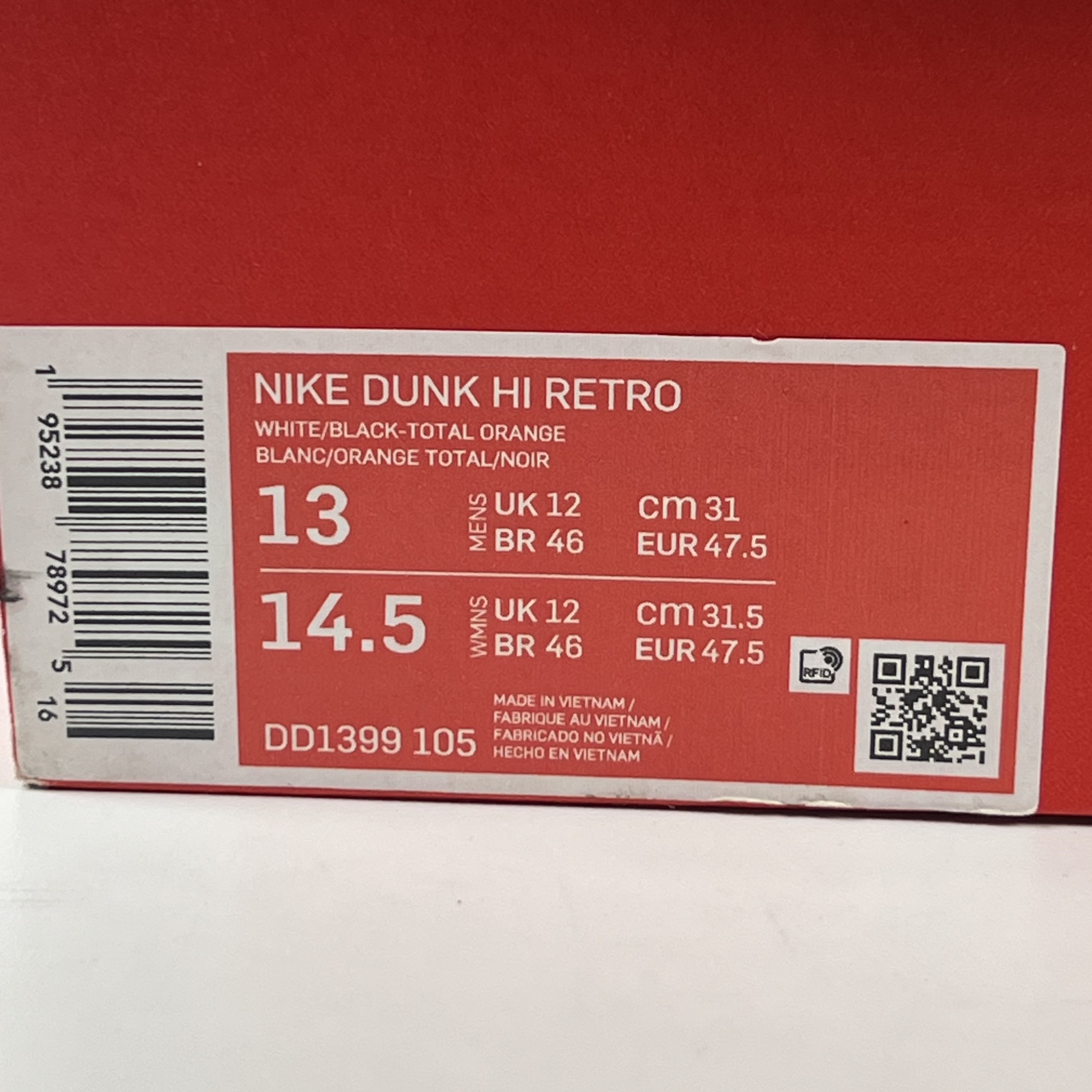SP5535 Nike Dunk High Panda Black White (2021/2024)
