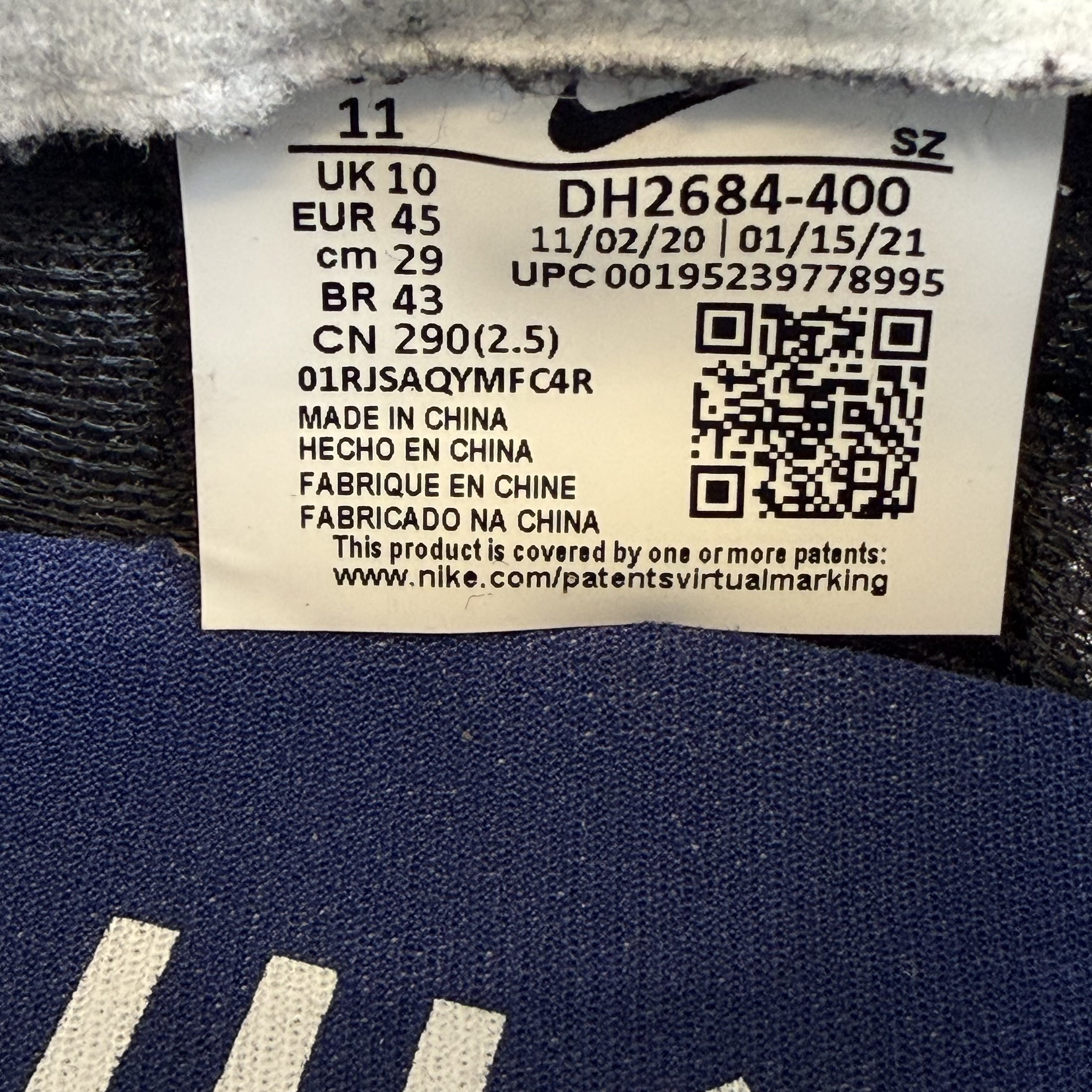 [SP11928] Nike LD Waffle SF sacai Fragment Blue Void