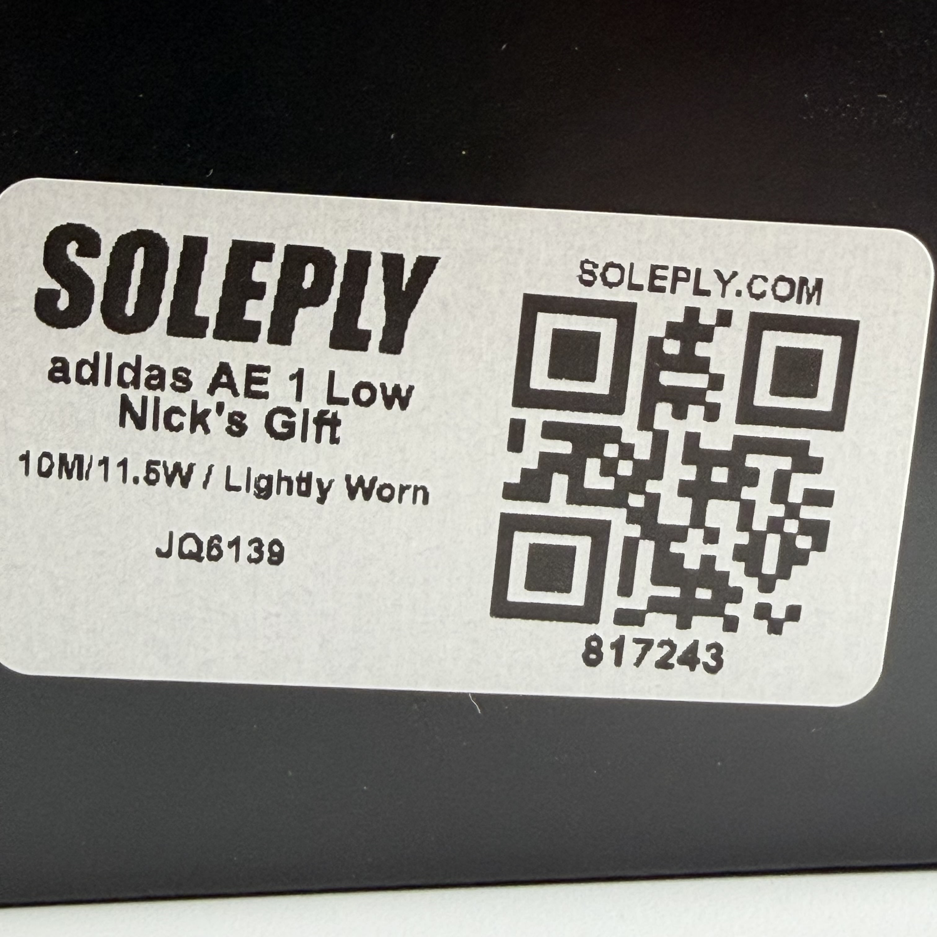 817243 adidas AE 1 Low Nick's Gift