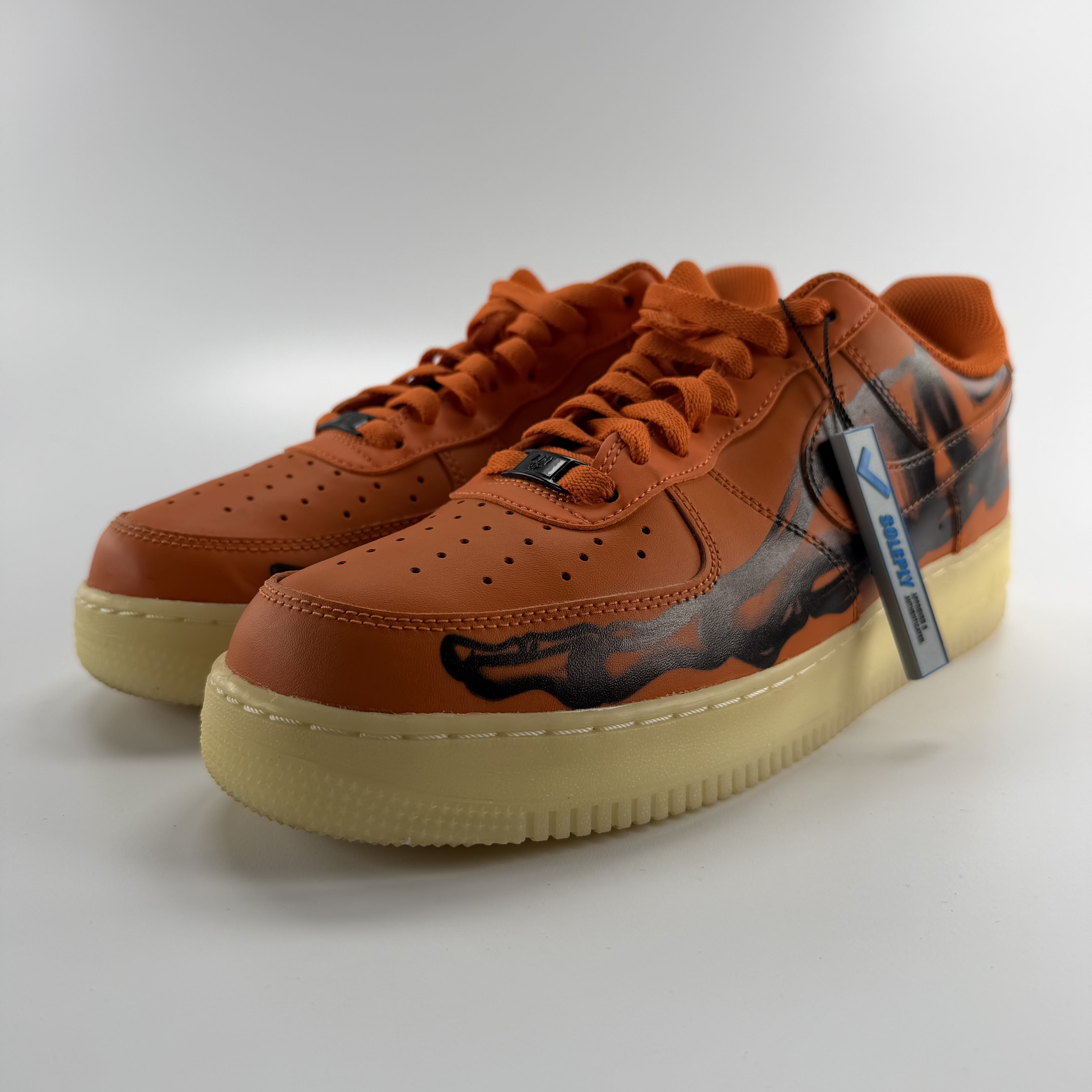 785277 Air Force 1 Low 'Orange Skeleton'