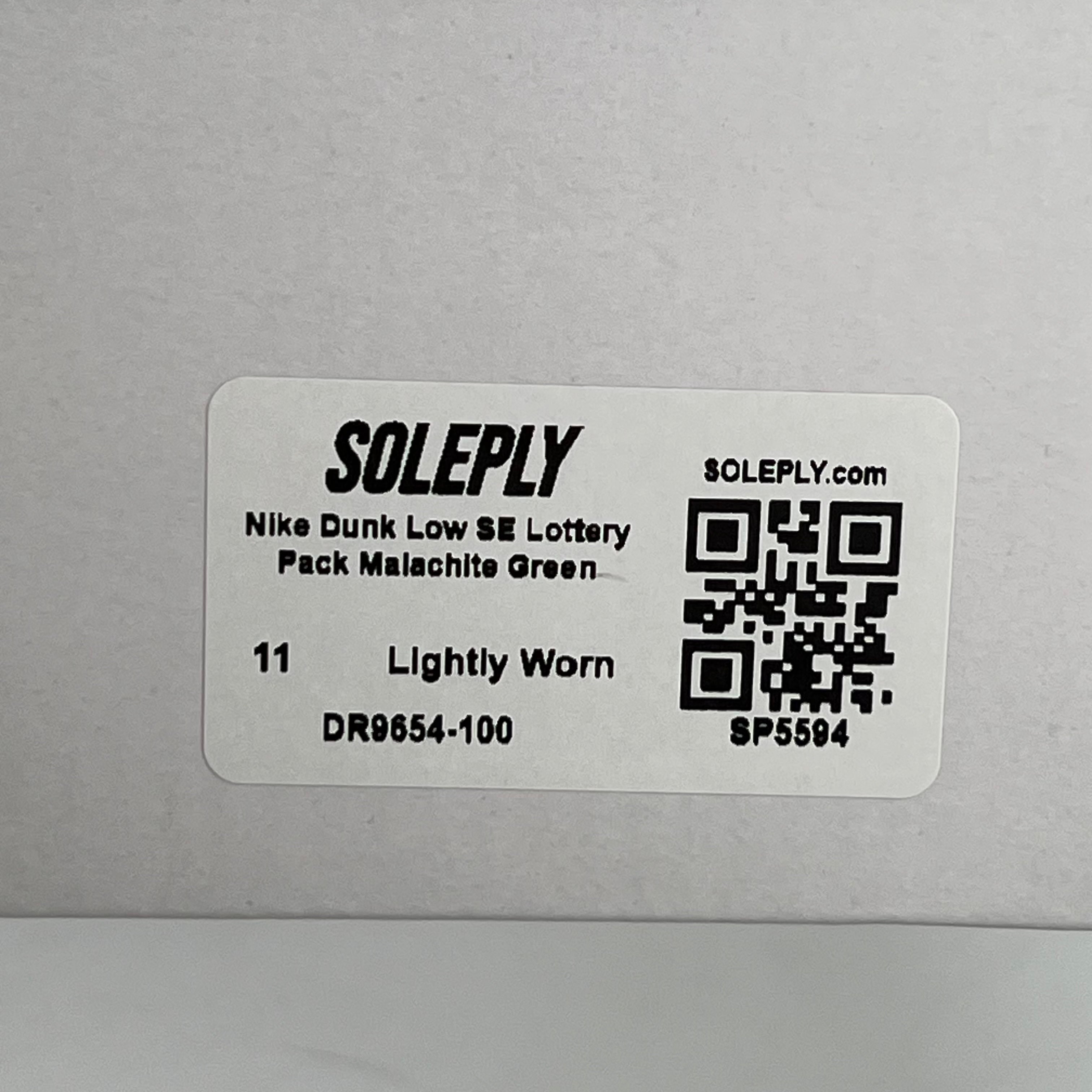 SP5594 Nike Dunk Low SE Lottery Pack Malachite Green