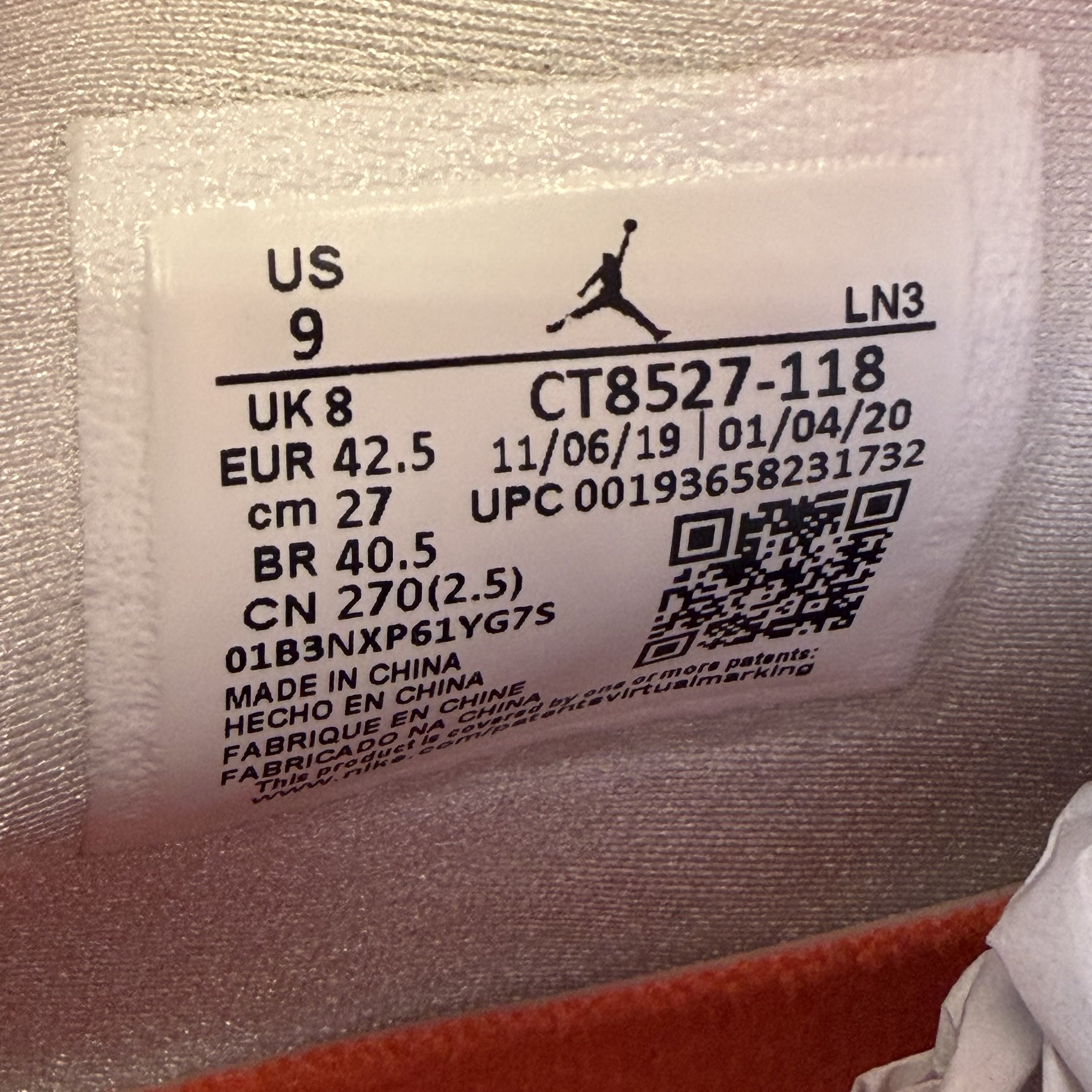 SP7284 Jordan 4 Retro Metallic Orange