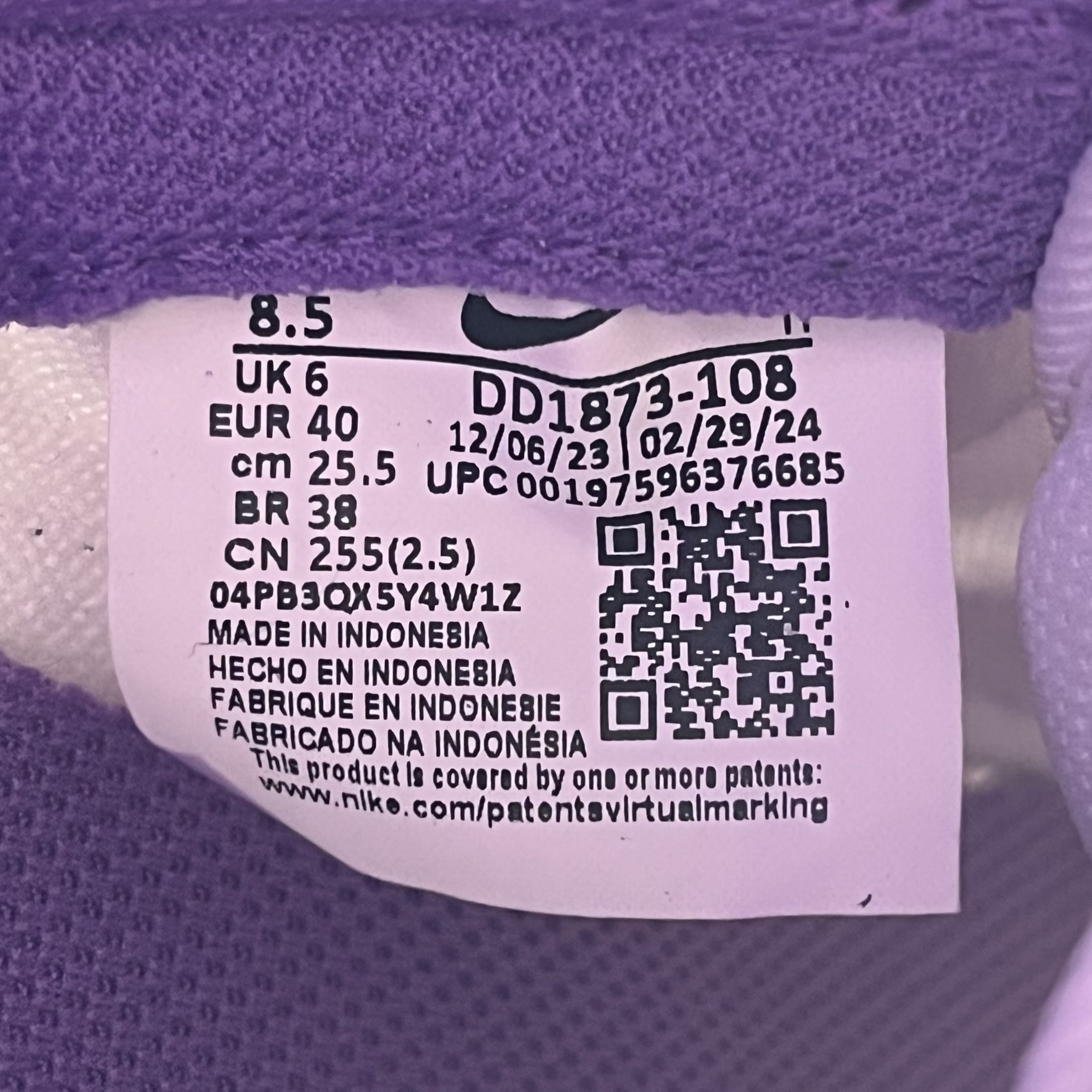 437195 Nike Dunk Low Next Nature Black Raspberry (Women's)