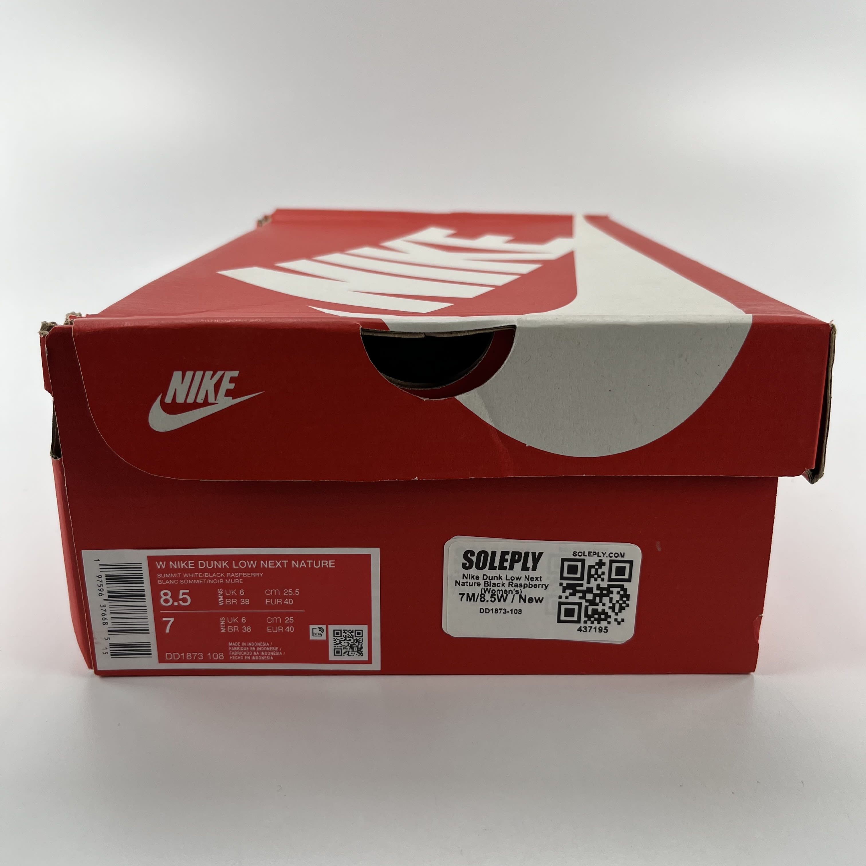 437195 Nike Dunk Low Next Nature Black Raspberry (Women's)