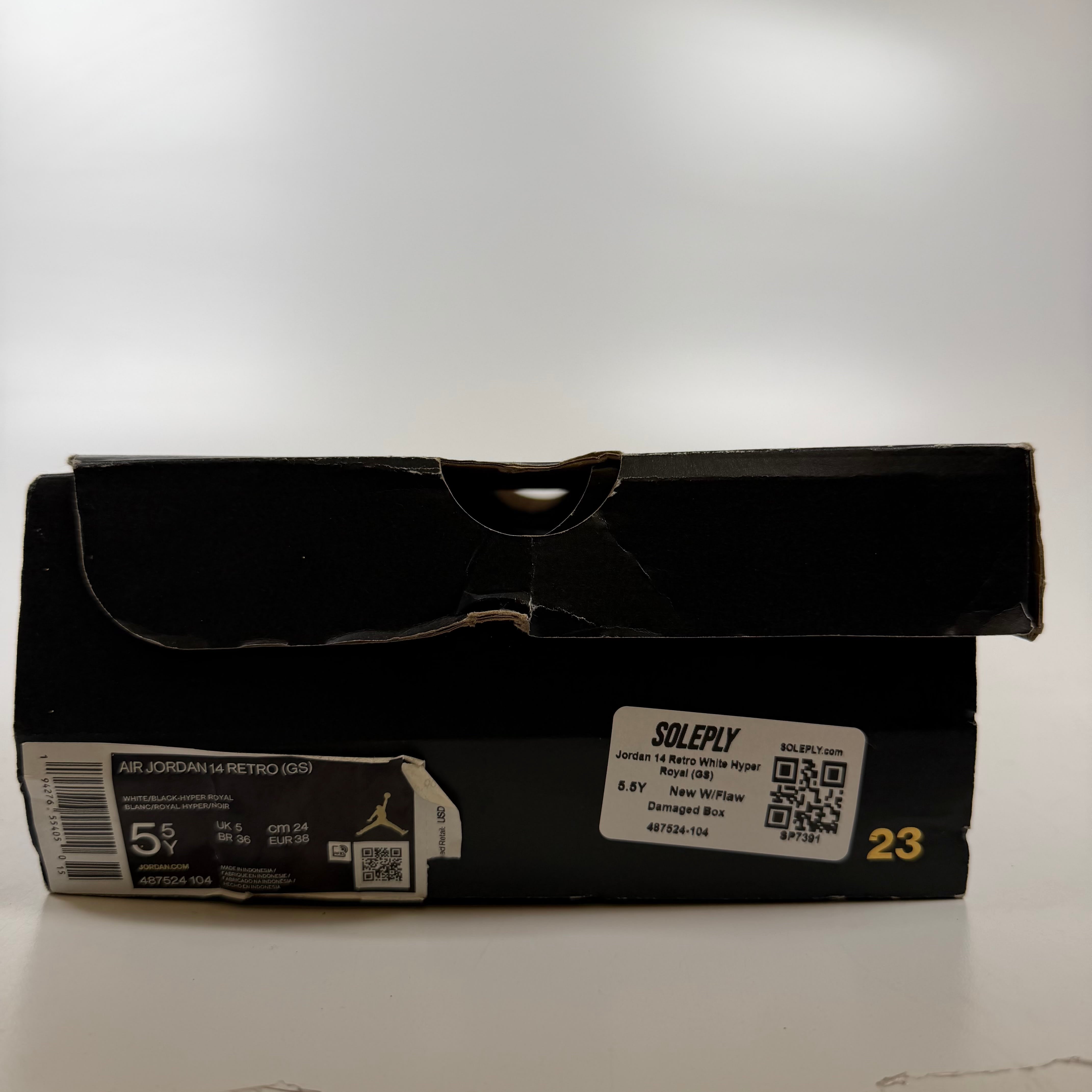 SP7391 Jordan 14 Retro White Hyper Royal (GS)