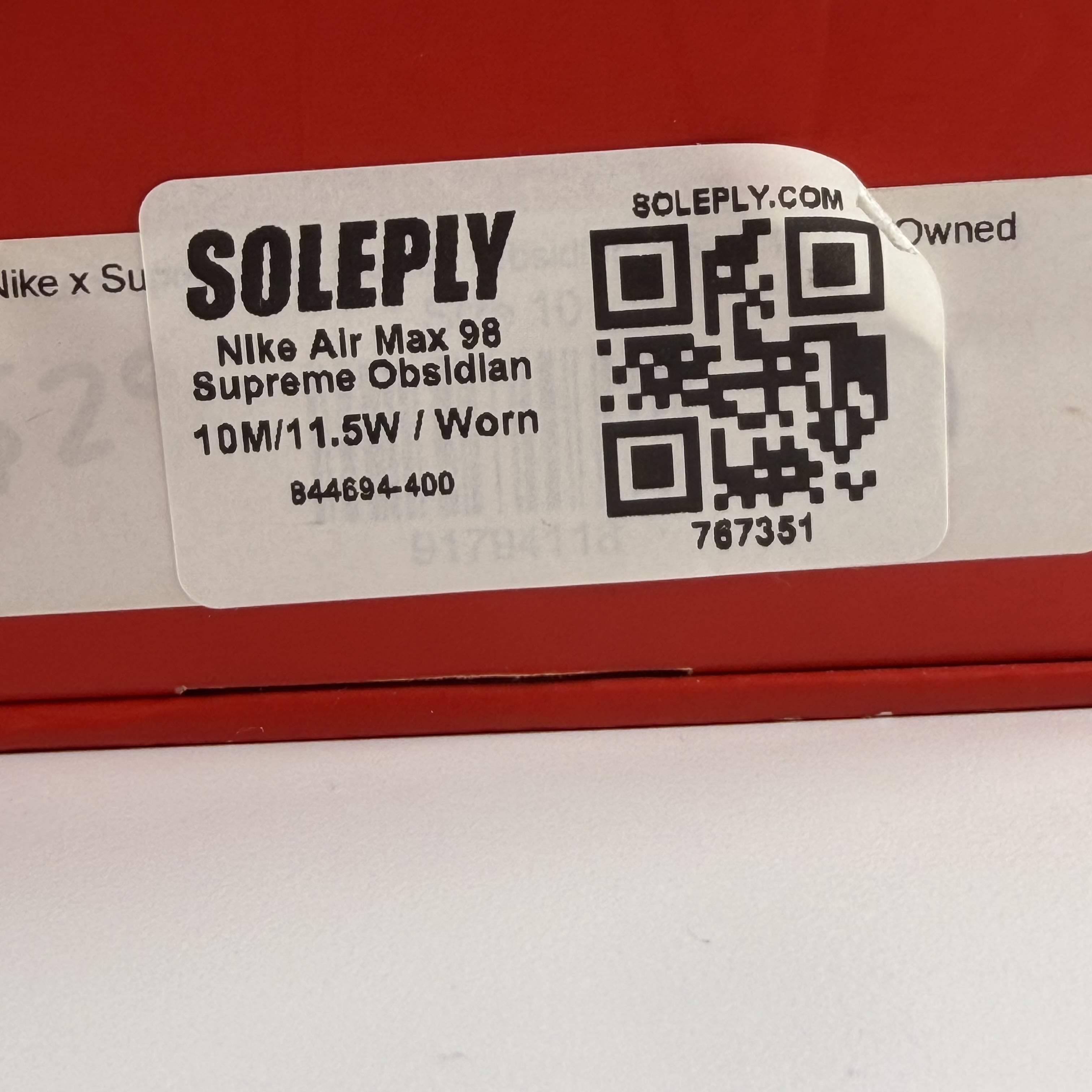 767351 Nike Air Max 98 Supreme Obsidian