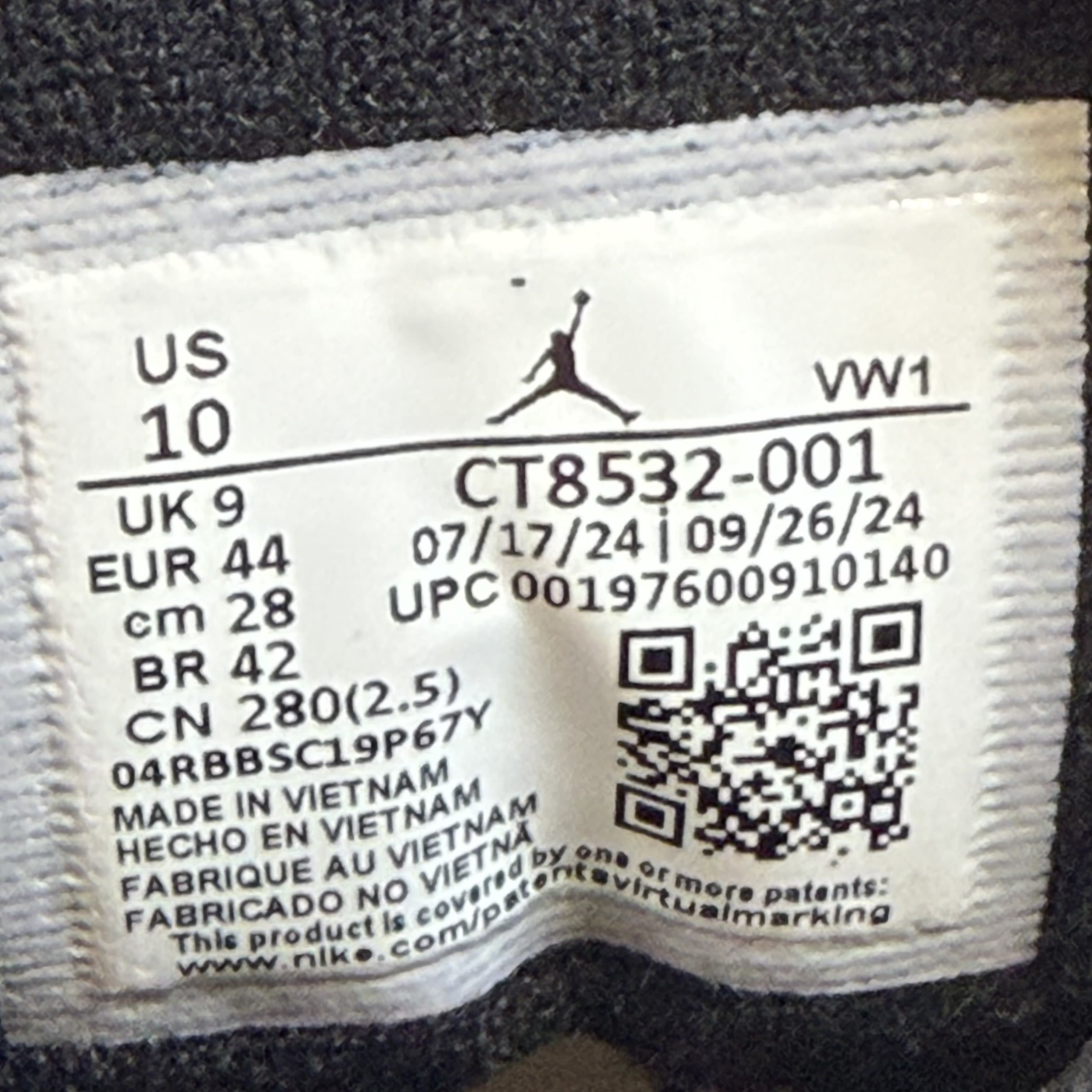 SP10295 Jordan 3 Retro Black Cat (2025)