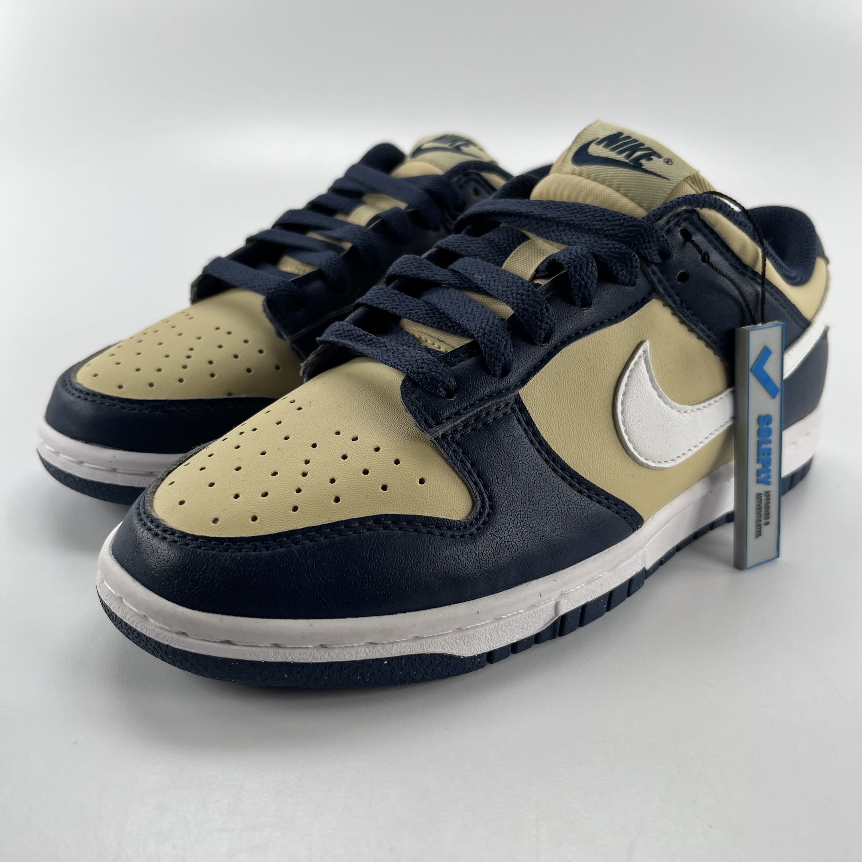 264950 Nike Dunk Low Next Nature Midnight Navy Gold (Women's)