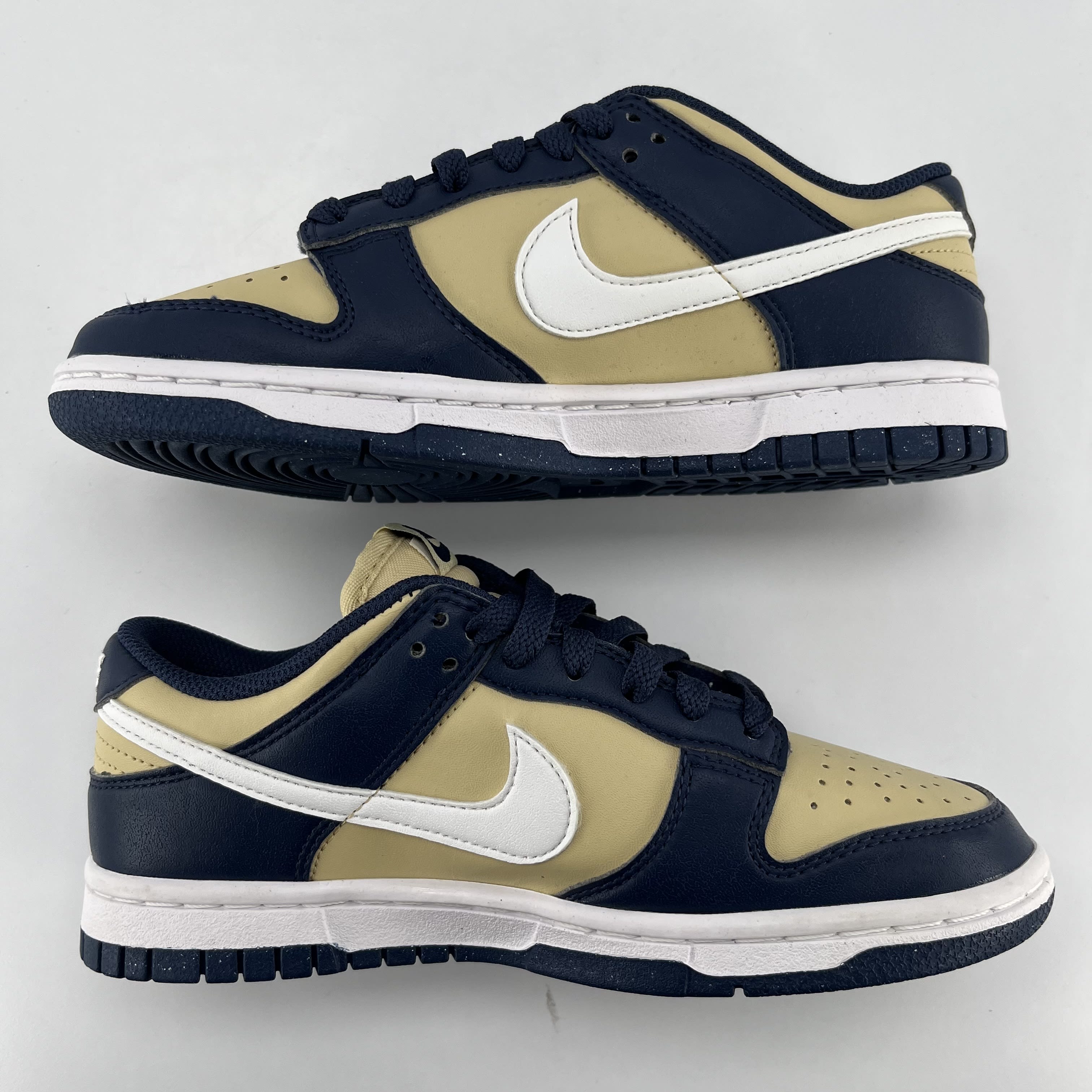 264950 Nike Dunk Low Next Nature Midnight Navy Gold (Women's)