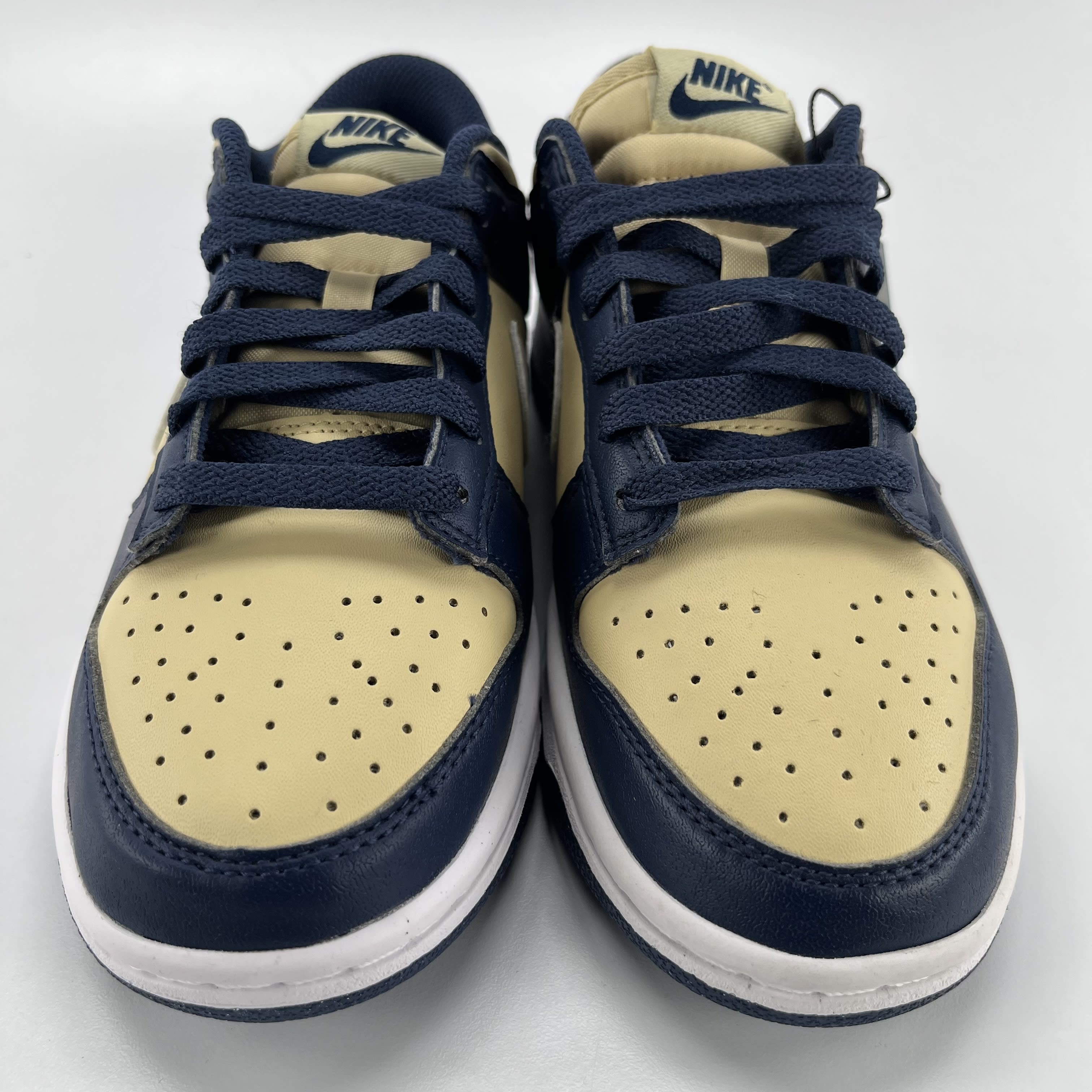 264950 Nike Dunk Low Next Nature Midnight Navy Gold (Women's)