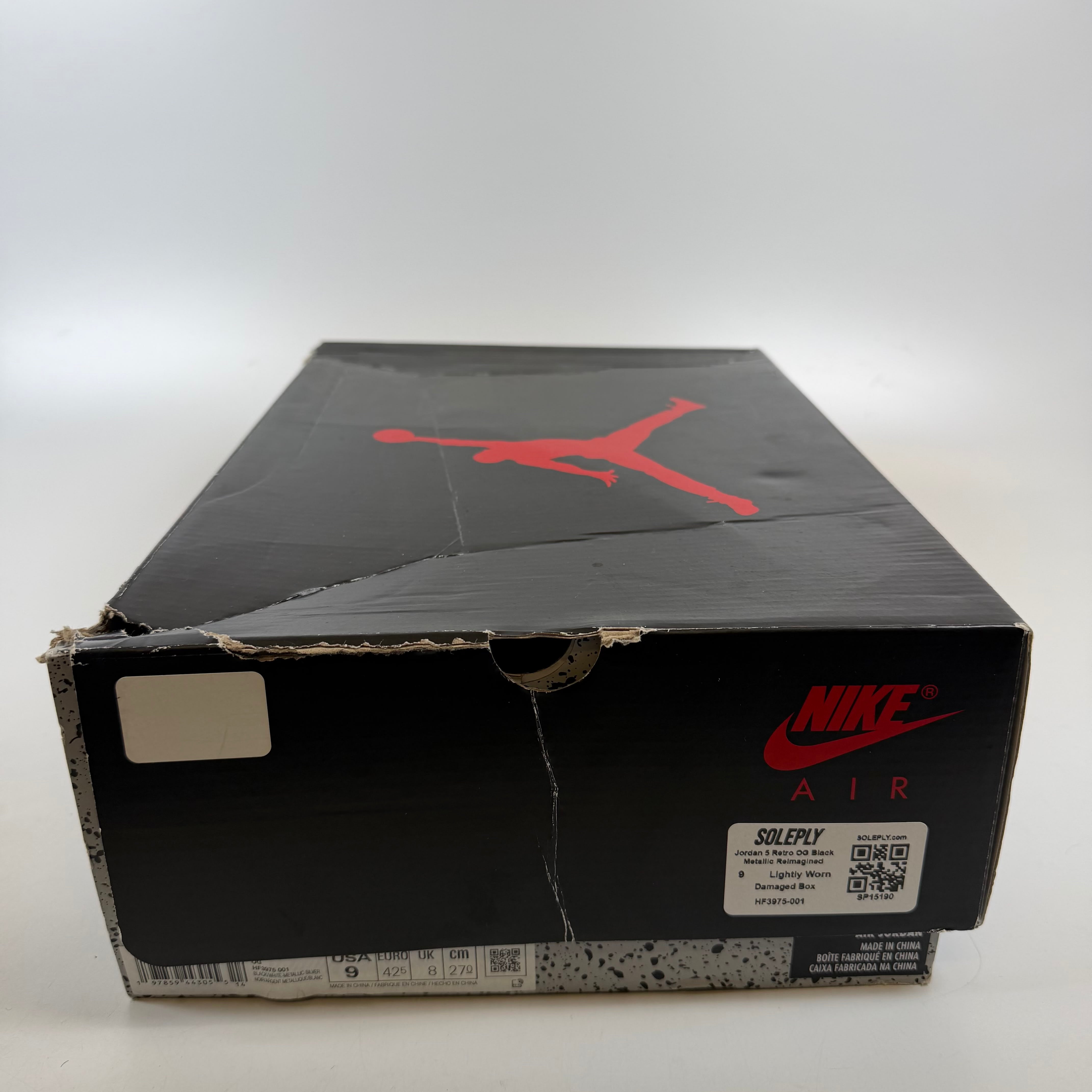 [SP15190] Jordan 5 Retro OG Black Metallic Reimagined