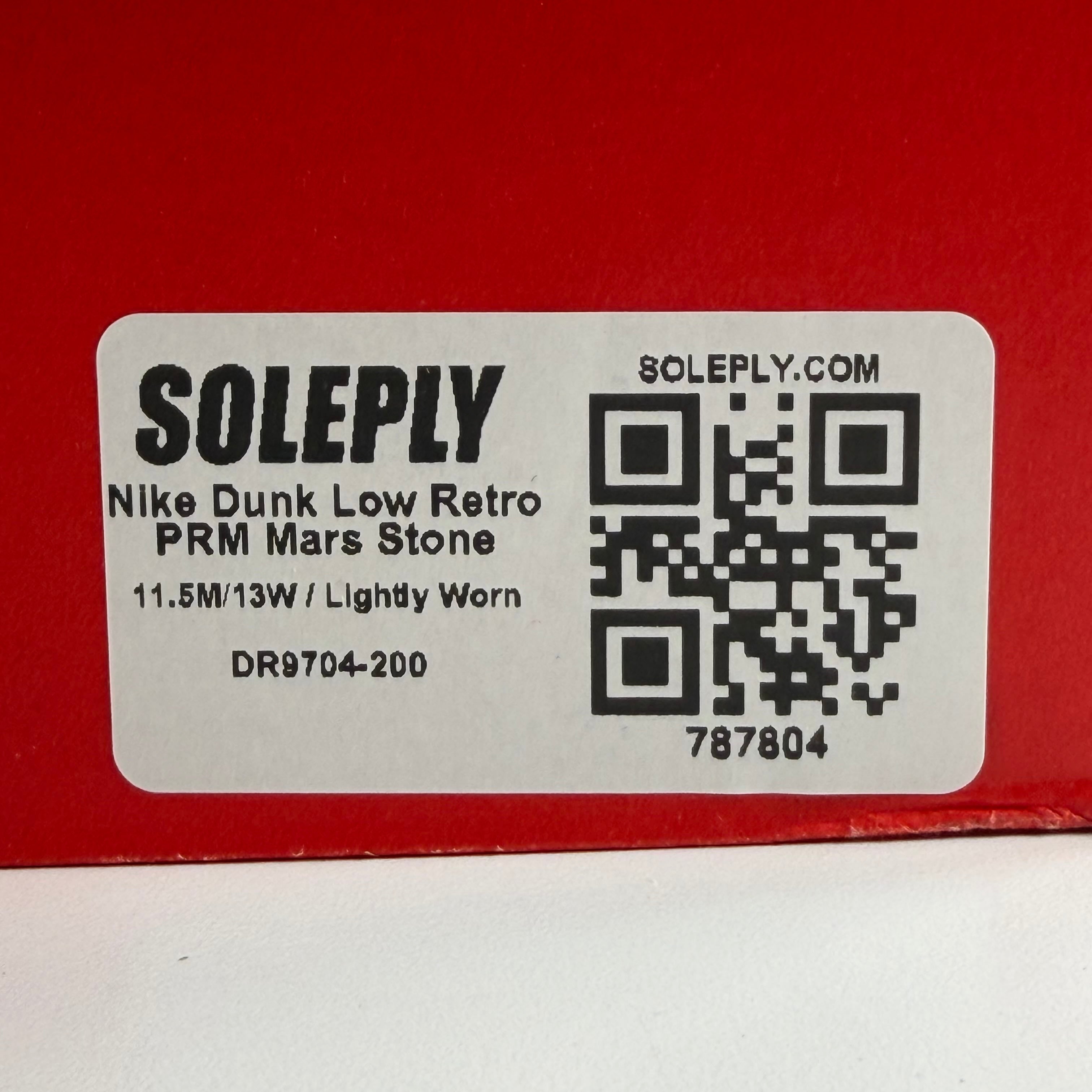 787804 Nike Dunk Low Retro PRM Mars Stone