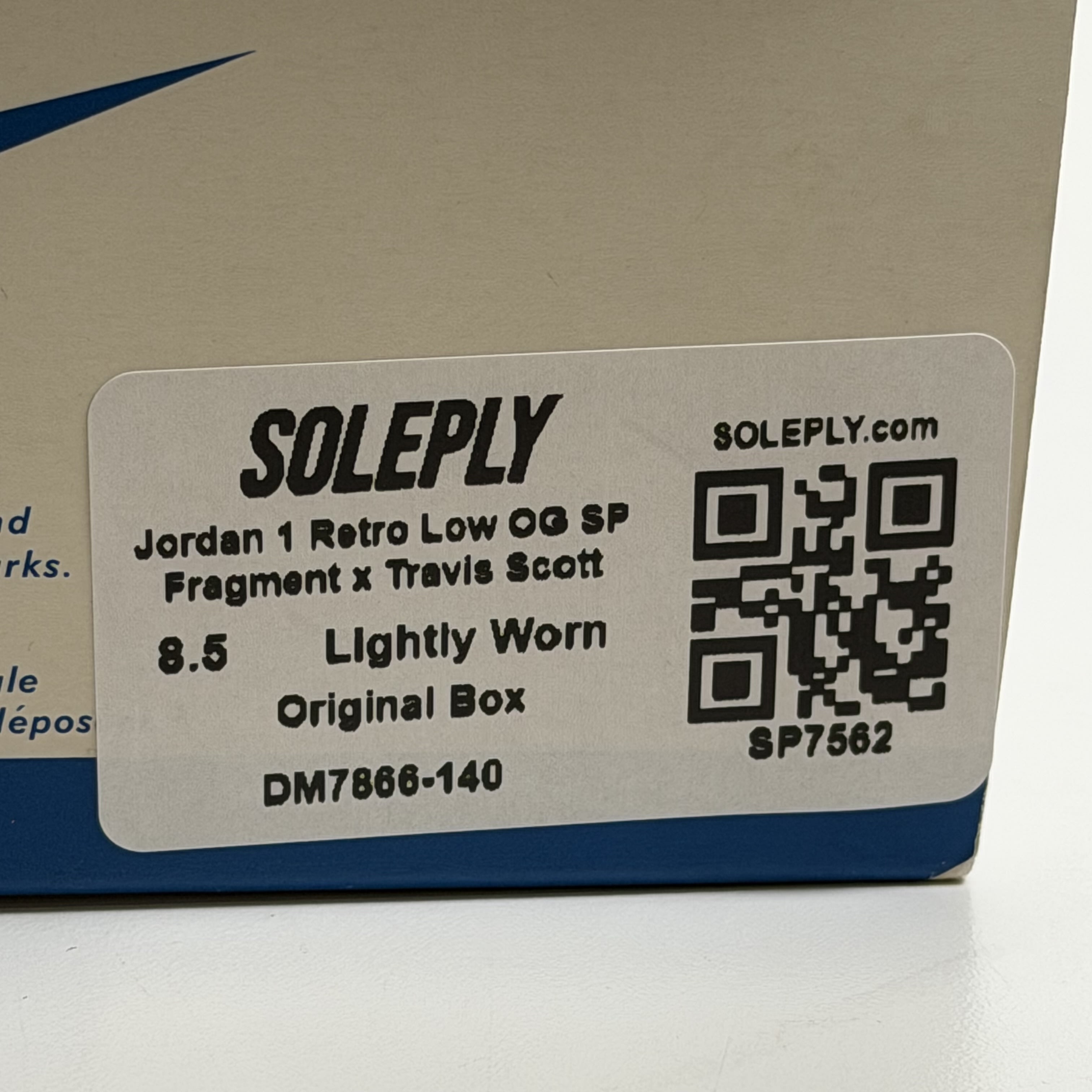 SP7562 Jordan 1 Retro Low OG SP Fragment x Travis Scott