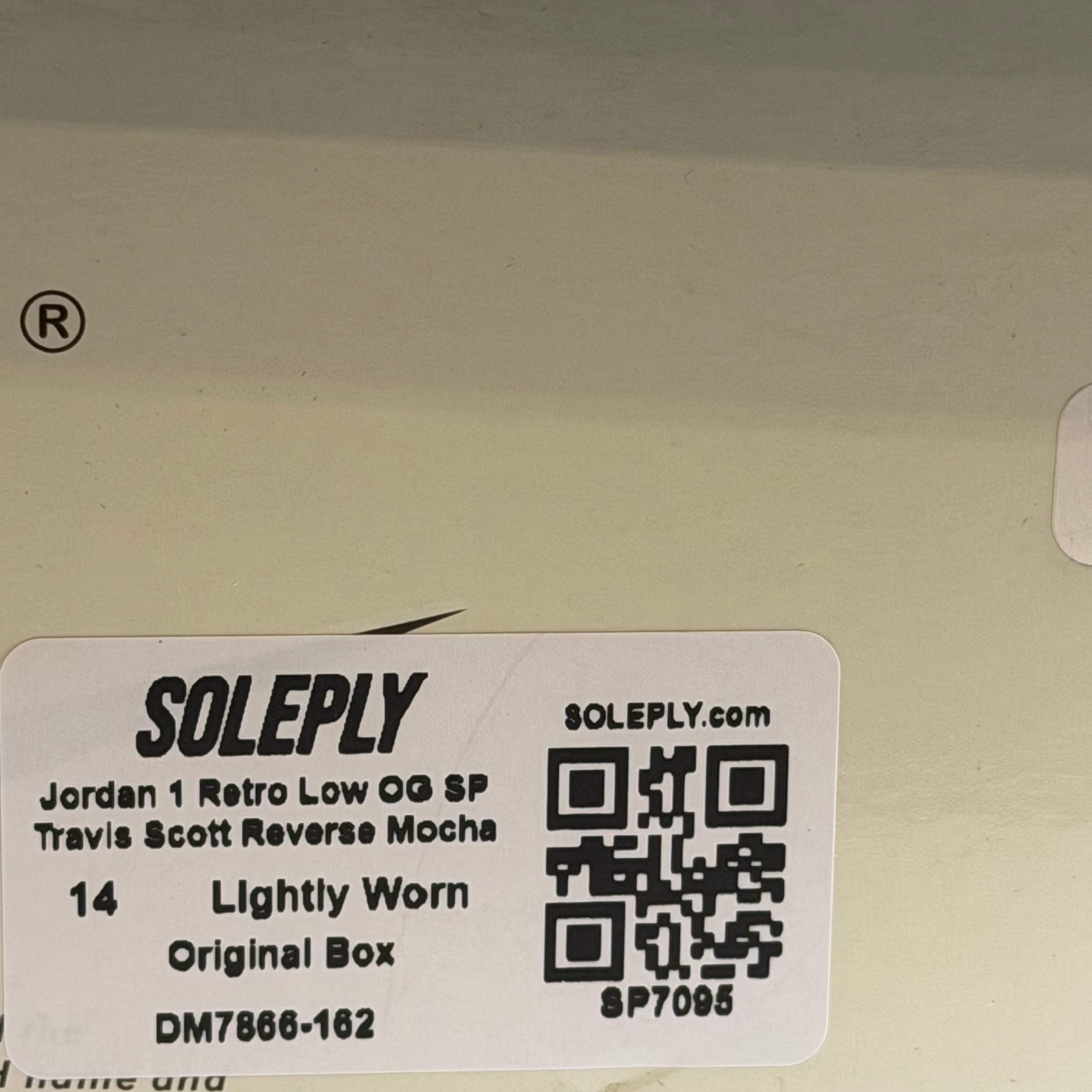 SP7095 Jordan 1 Retro Low OG SP Travis Scott Reverse Mocha
