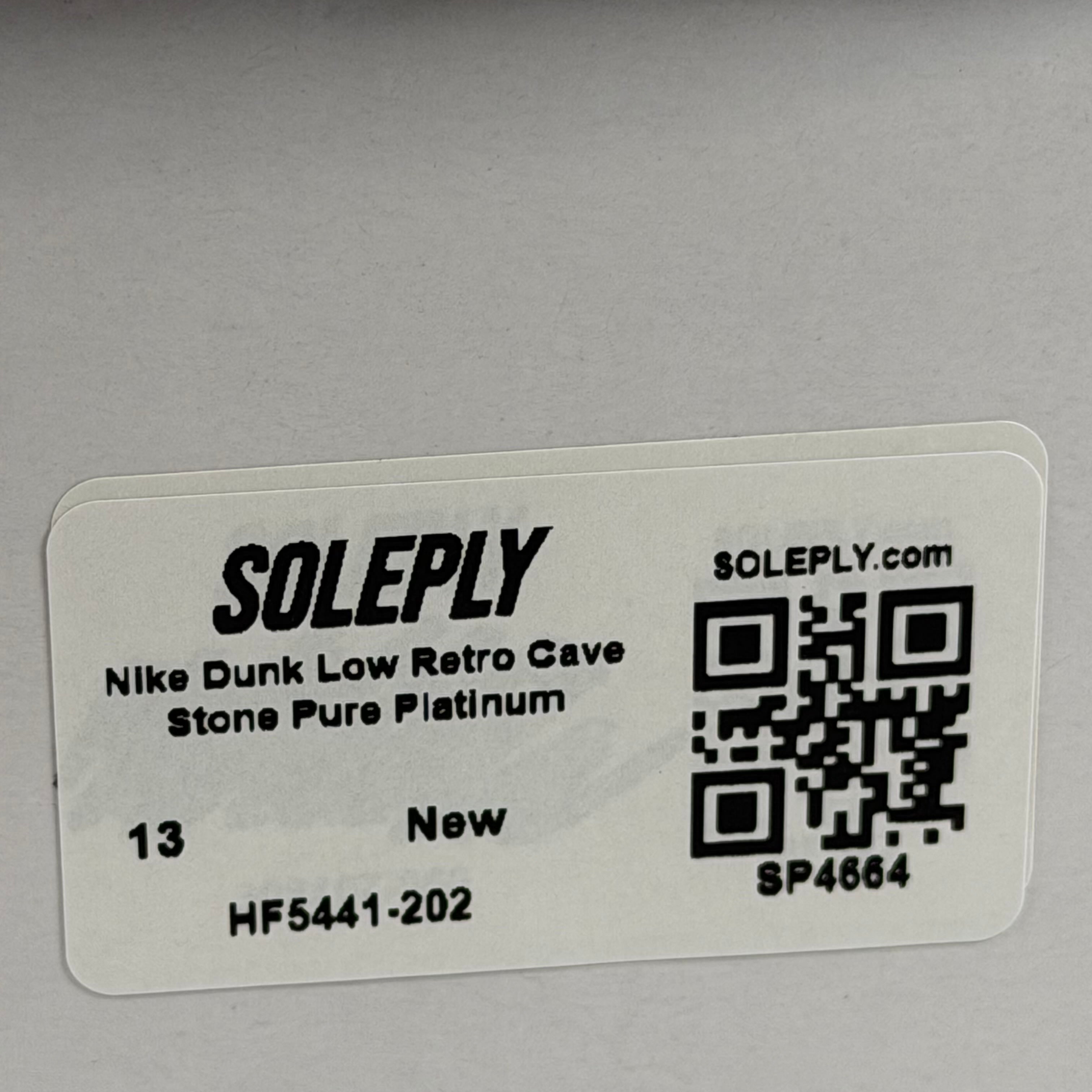 SP4664 Nike Dunk Low Retro Cave Stone Pure Platinum