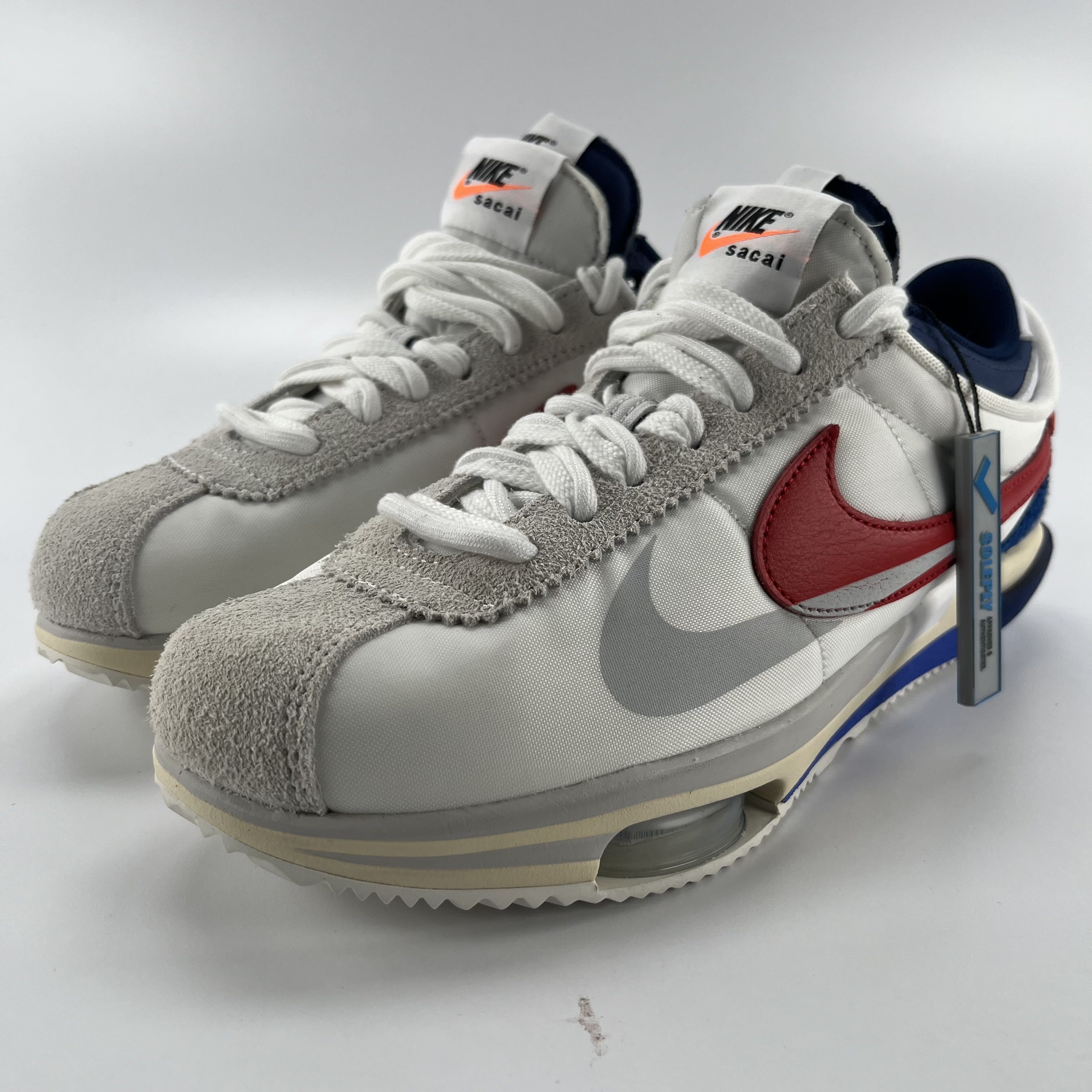 523649 Nike Zoom Cortez SP sacai White University Red Blue