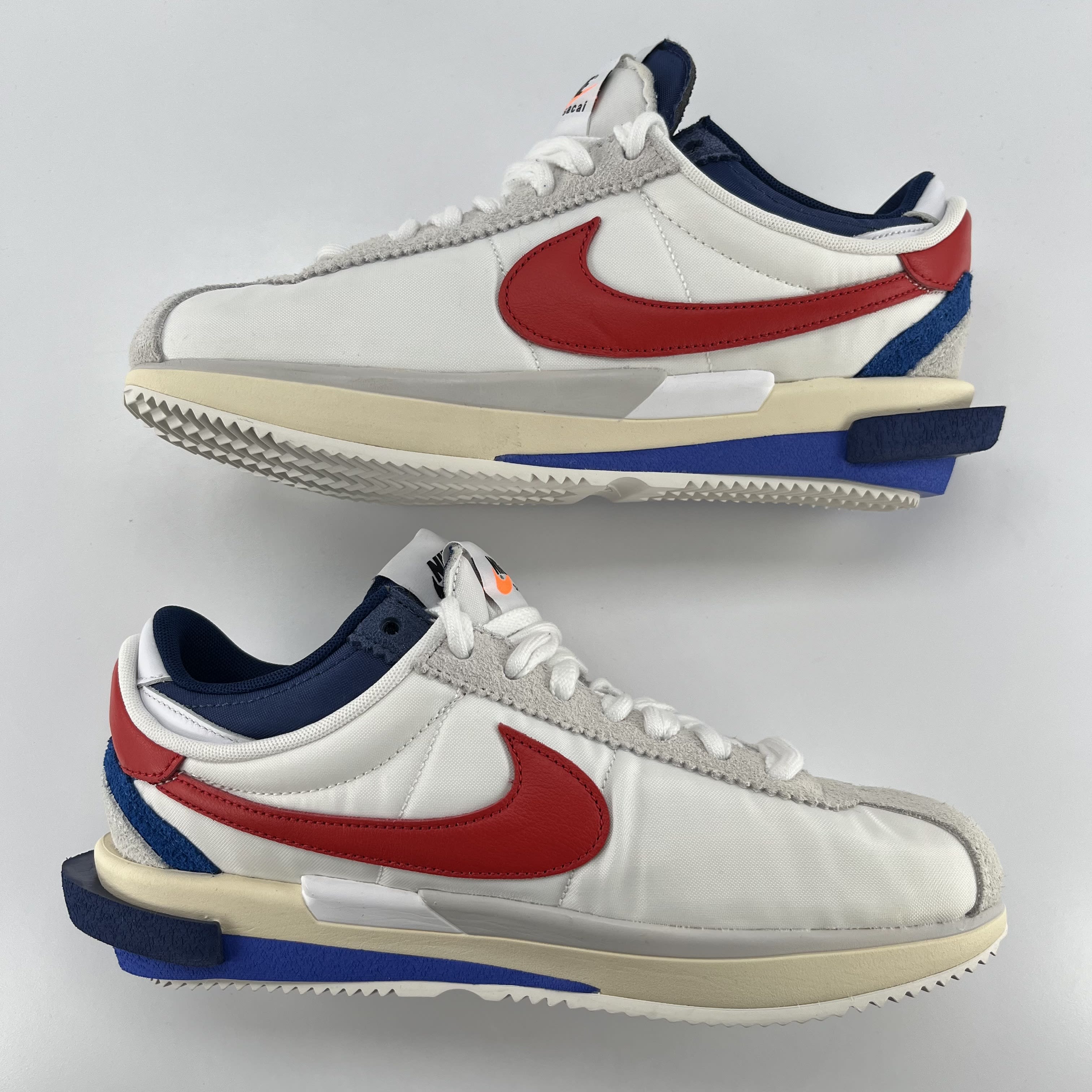 523649 Nike Zoom Cortez SP sacai White University Red Blue