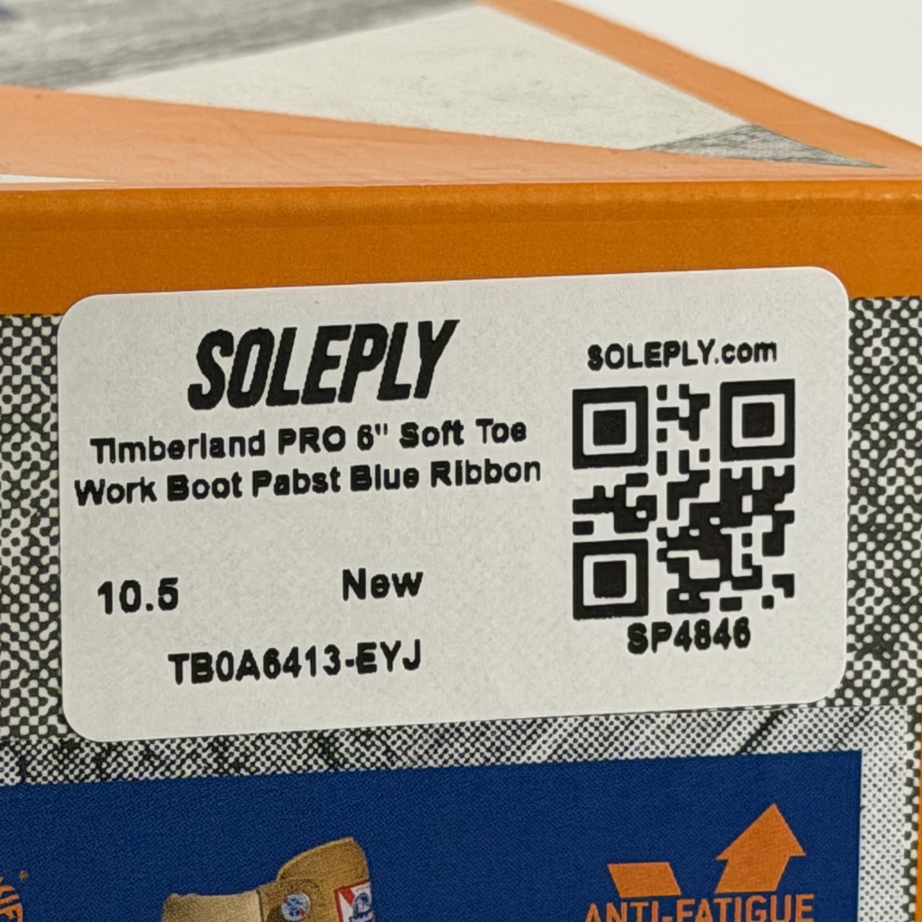 SP4846 Timberland PRO 6" Soft Toe Work Boot Pabst Blue Ribbon Wheat Nubuck