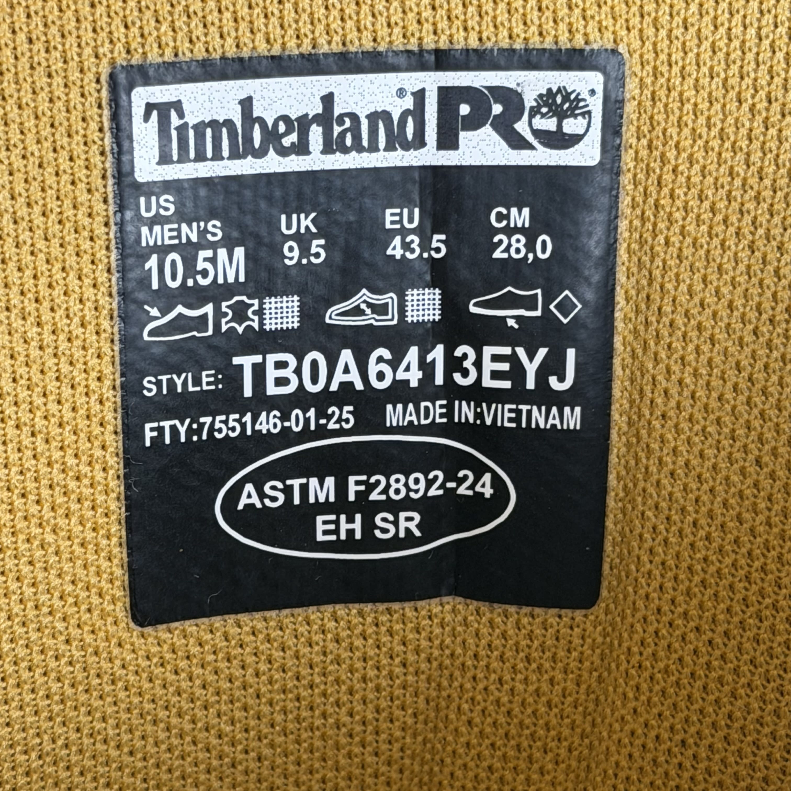 SP4846 Timberland PRO 6" Soft Toe Work Boot Pabst Blue Ribbon Wheat Nubuck