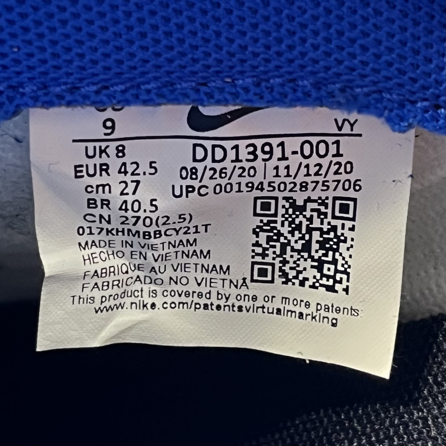 541391 Nike Dunk Low Retro Hyper Cobalt