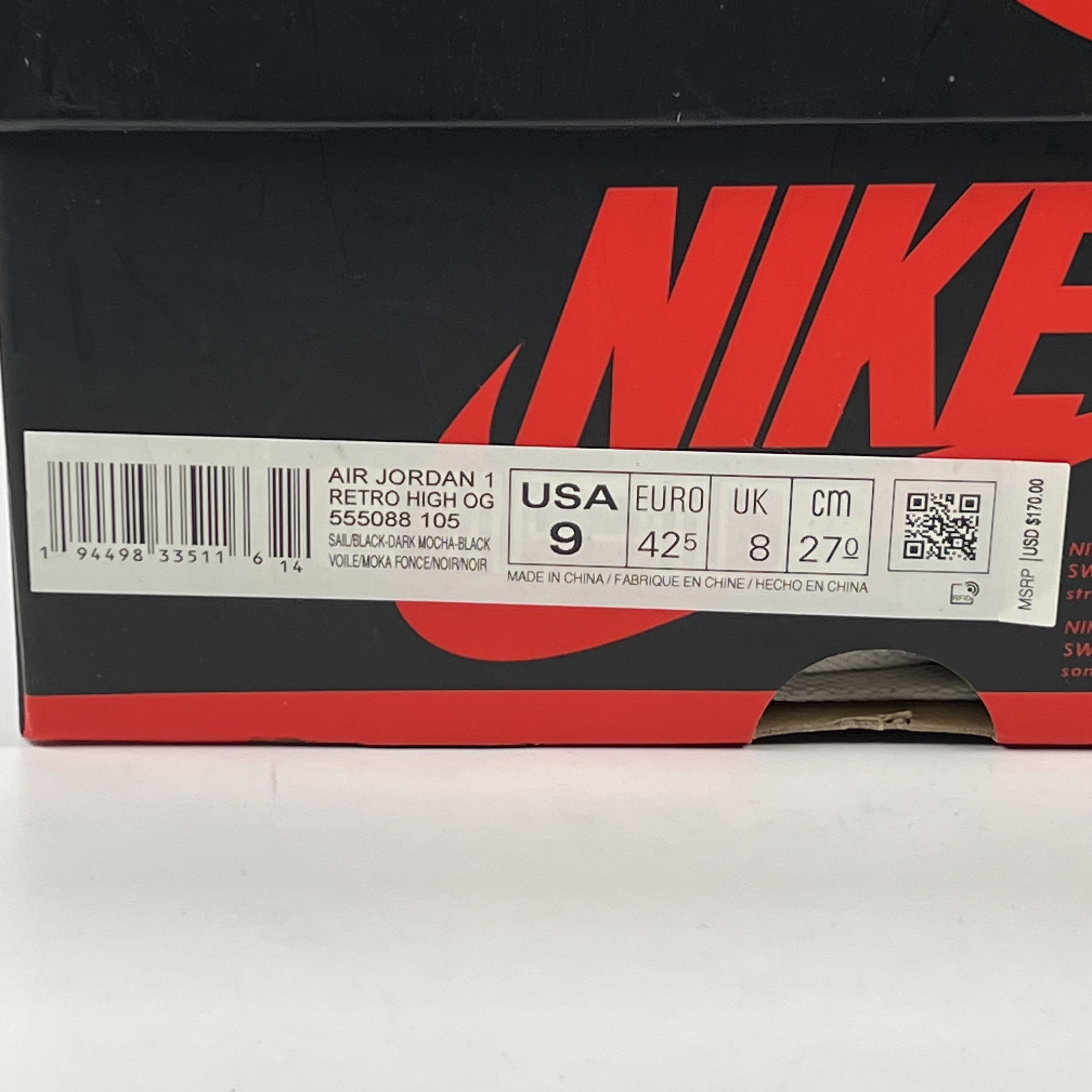 SP5112 Jordan 1 Retro High Dark Mocha