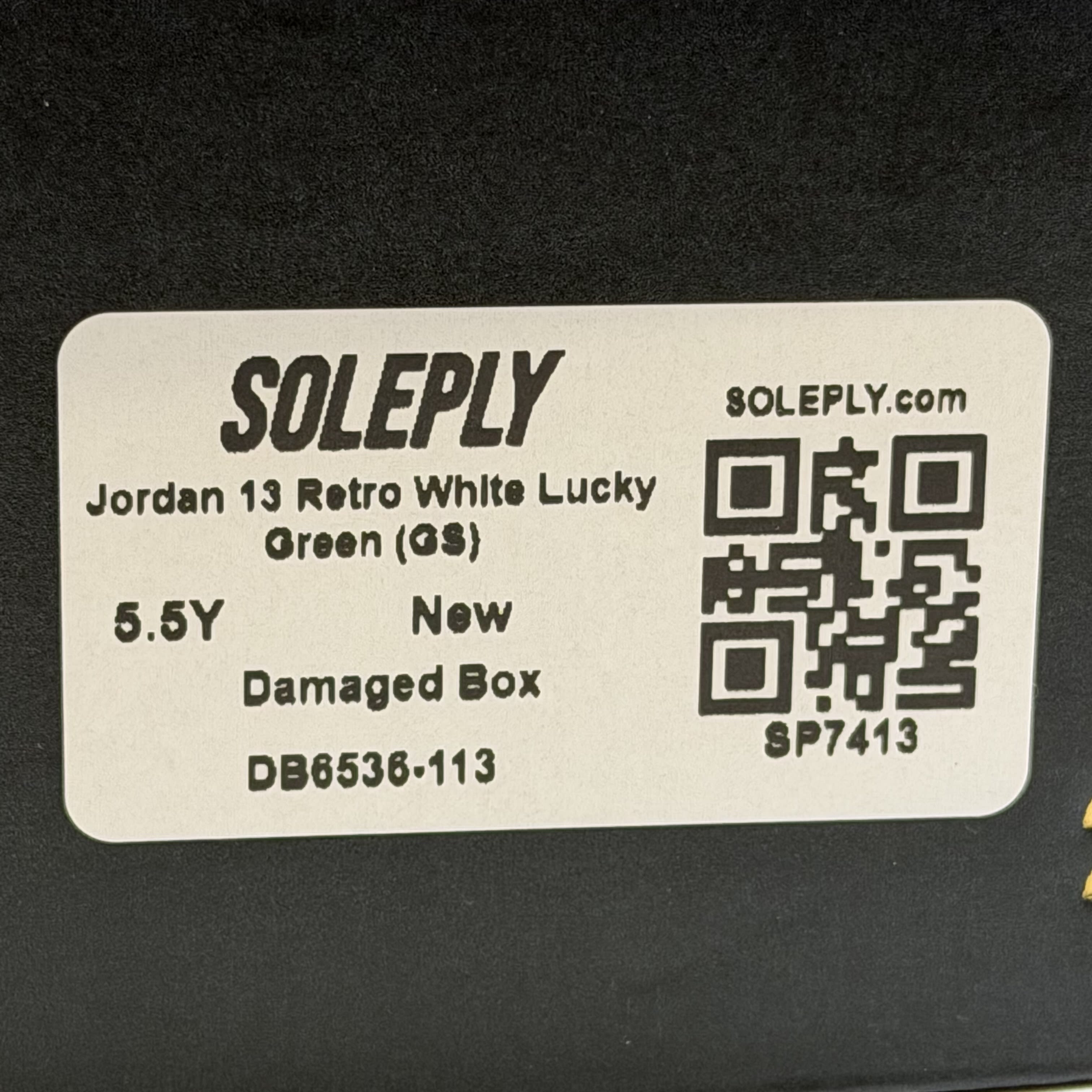 SP7413 Jordan 13 Retro White Lucky Green (GS)