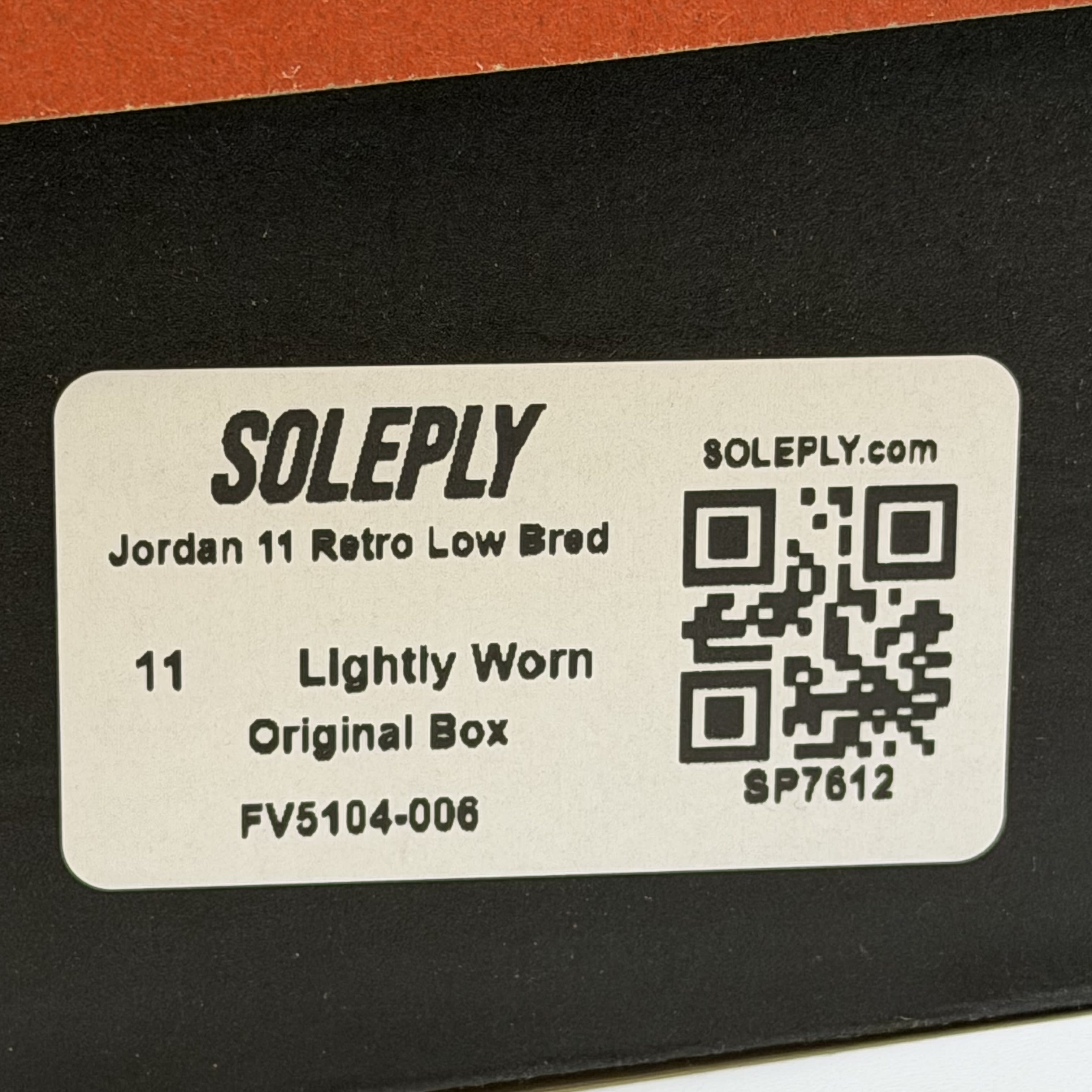 SP7612 Jordan 11 Retro Low Bred