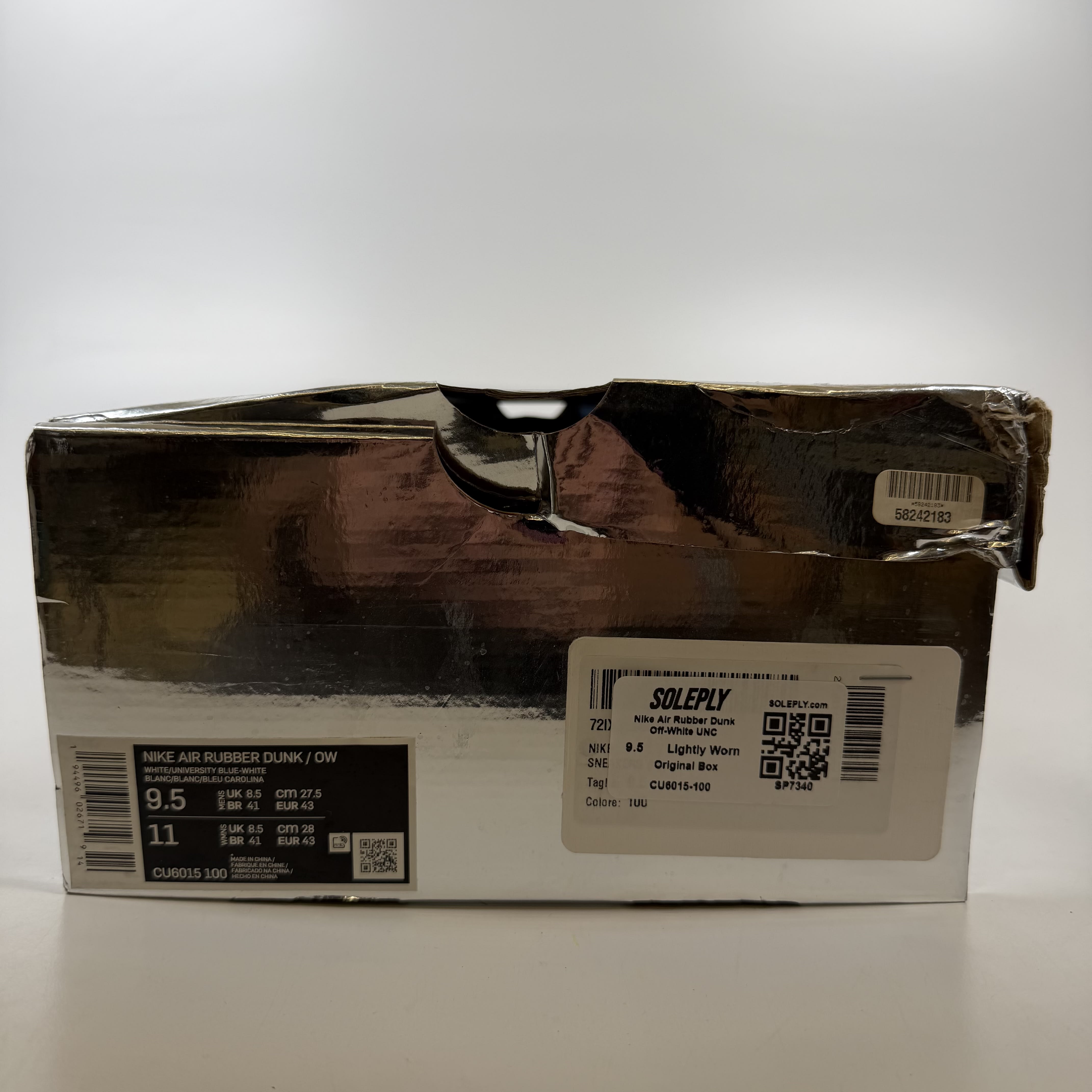 SP7340 Nike Air Rubber Dunk Off-White UNC