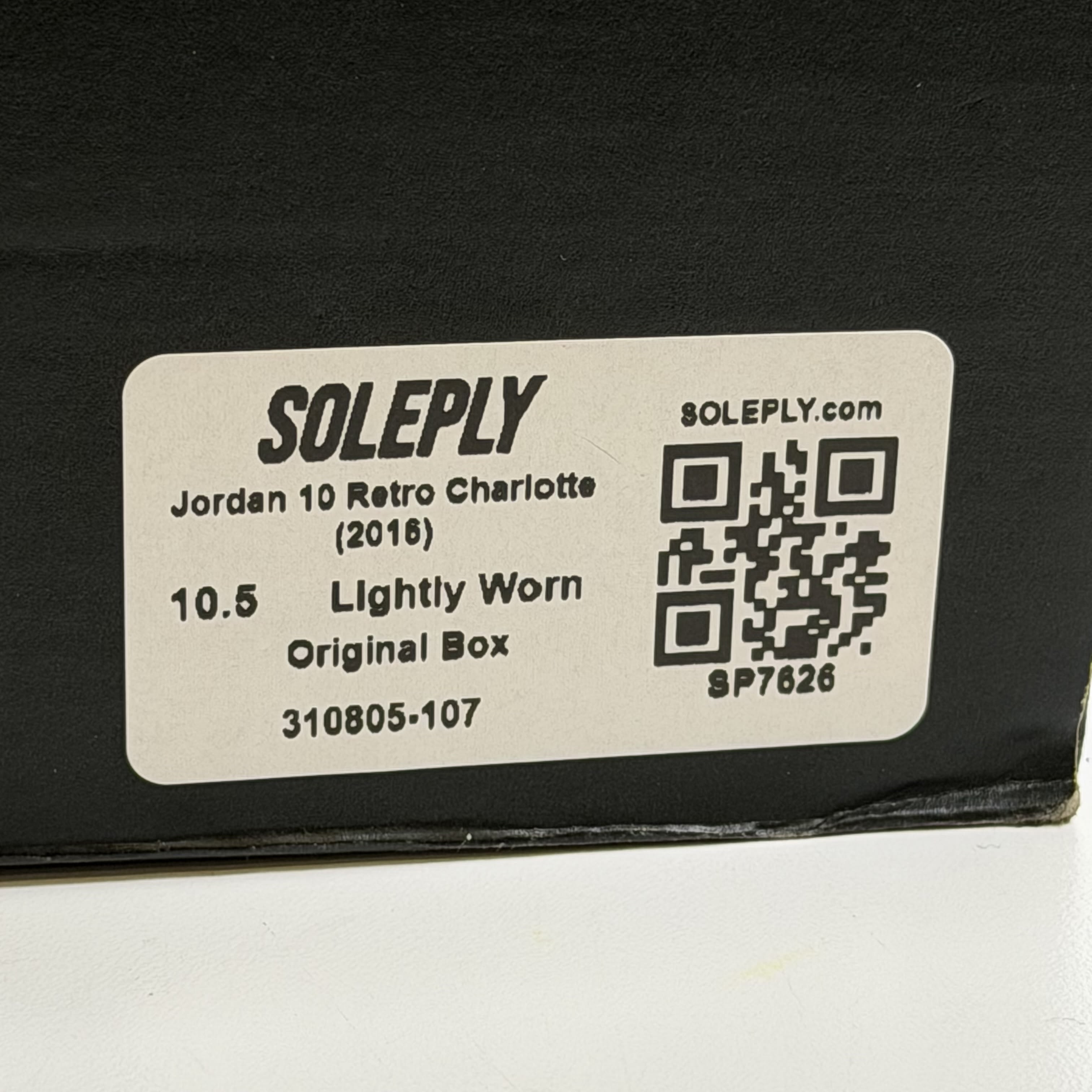 SP7626 Jordan 10 Retro Charlotte (2016)
