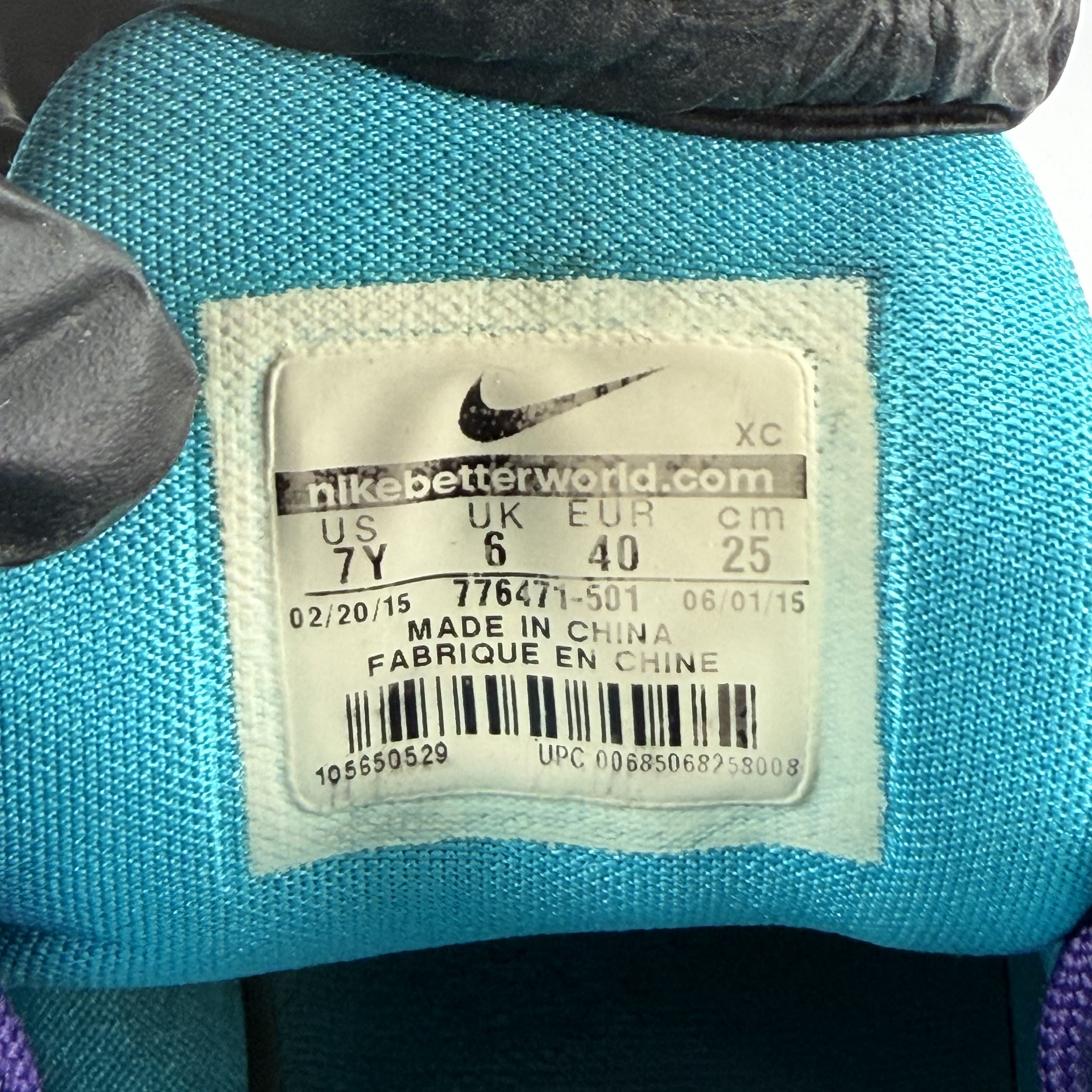 SP5766 Nike LeBron Soldier 9 GS 'Charlotte Hornets'