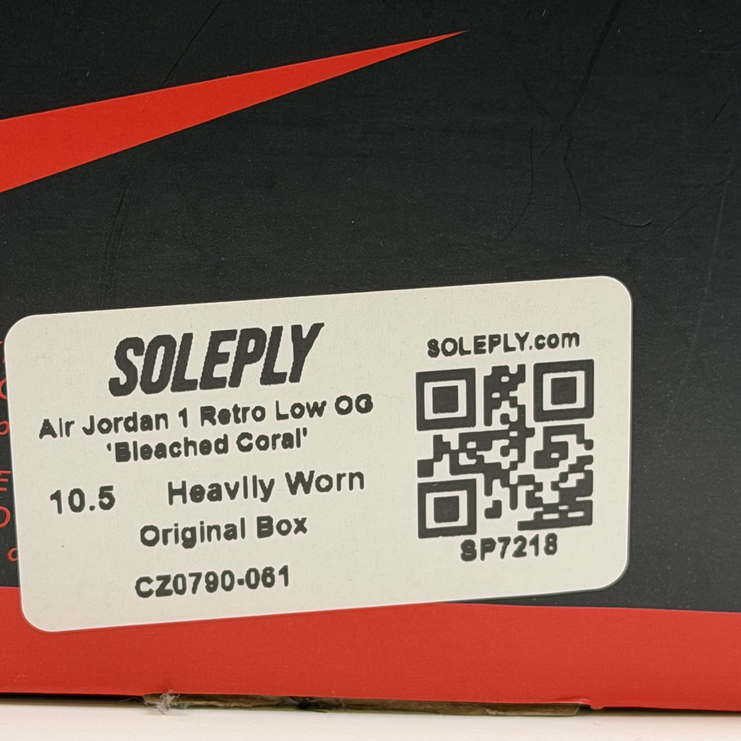 SP7218 Air Jordan 1 Retro Low OG 'Bleached Coral'