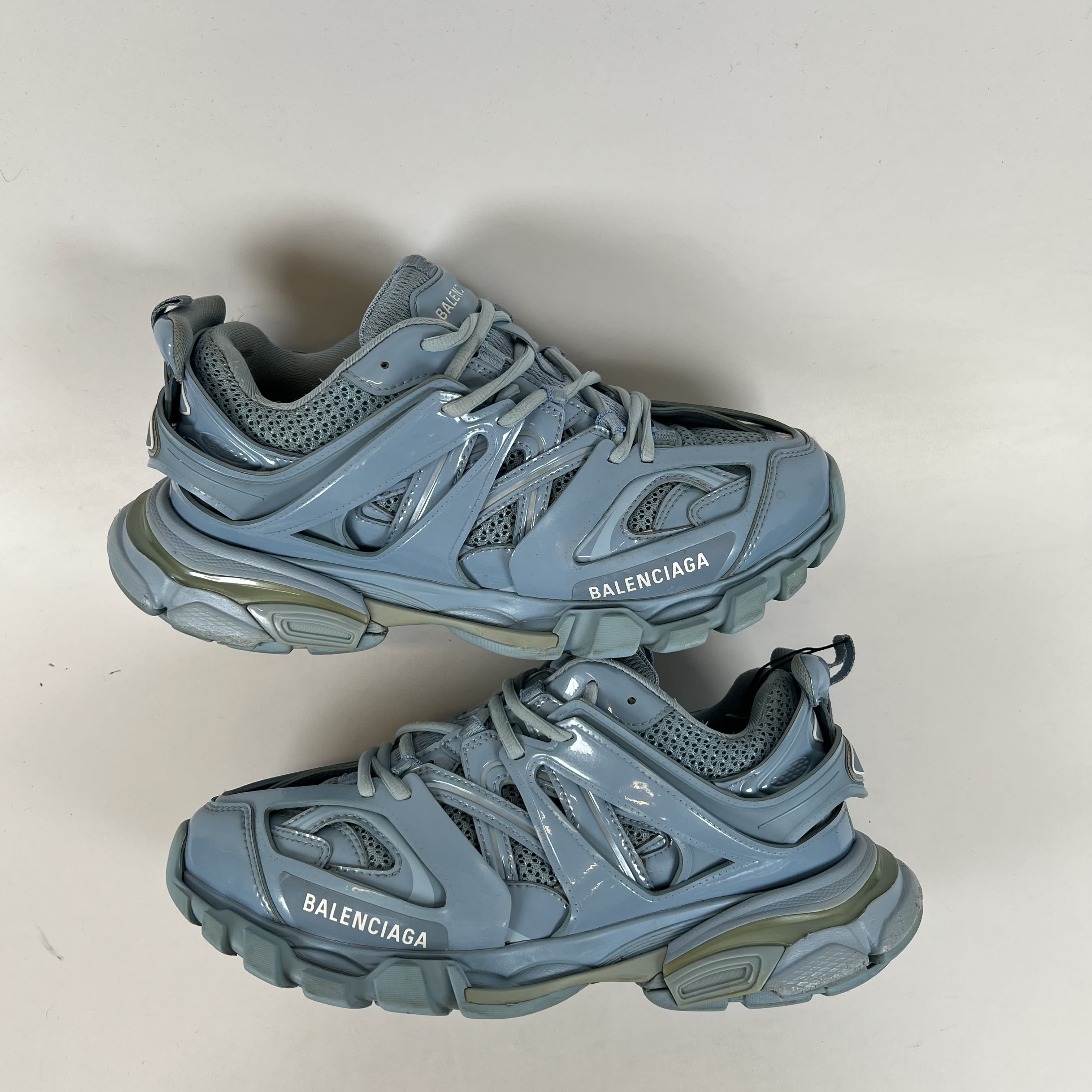 SP9398 Balenciaga Track Metallic Light Blue