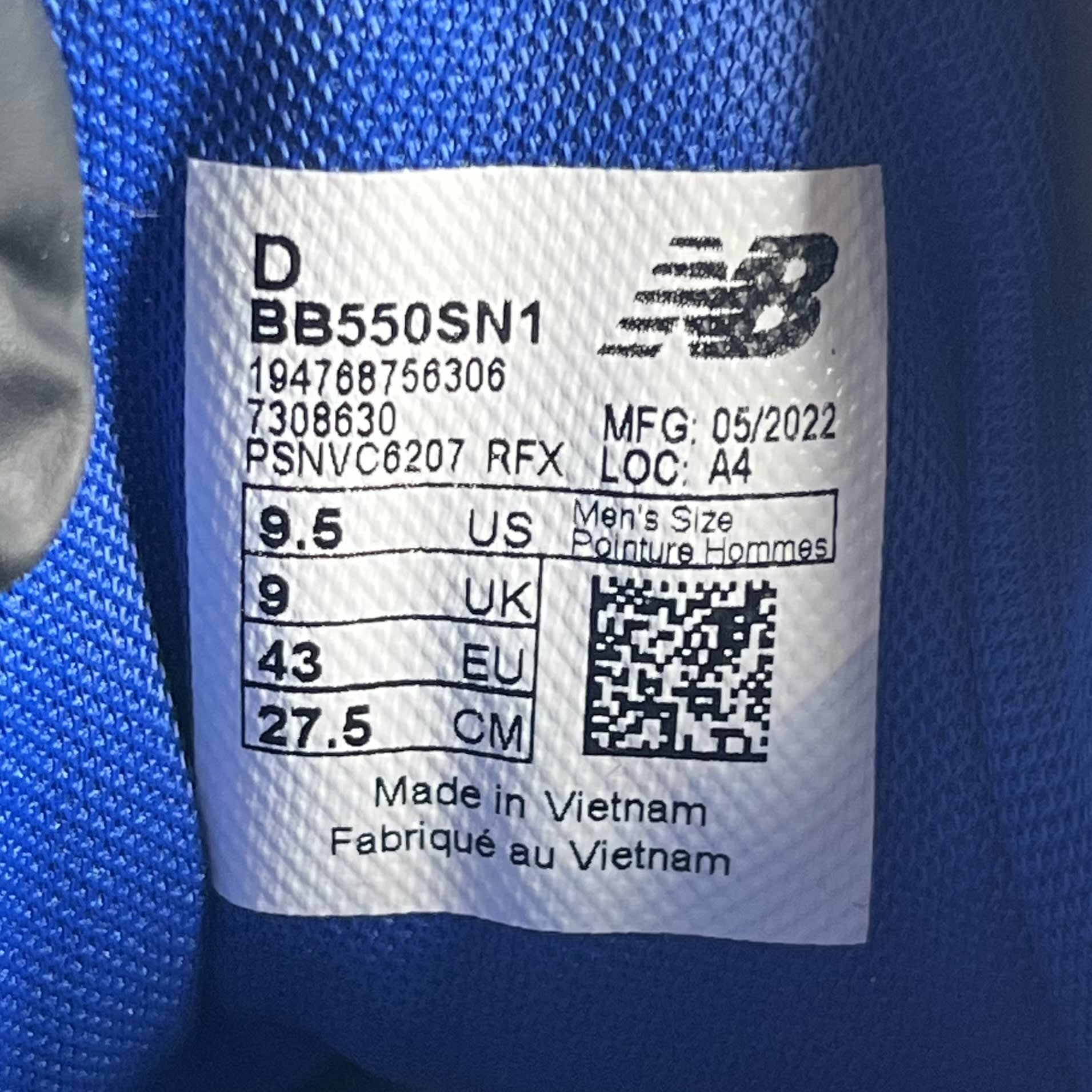 374797 New Balance 550 White Blue